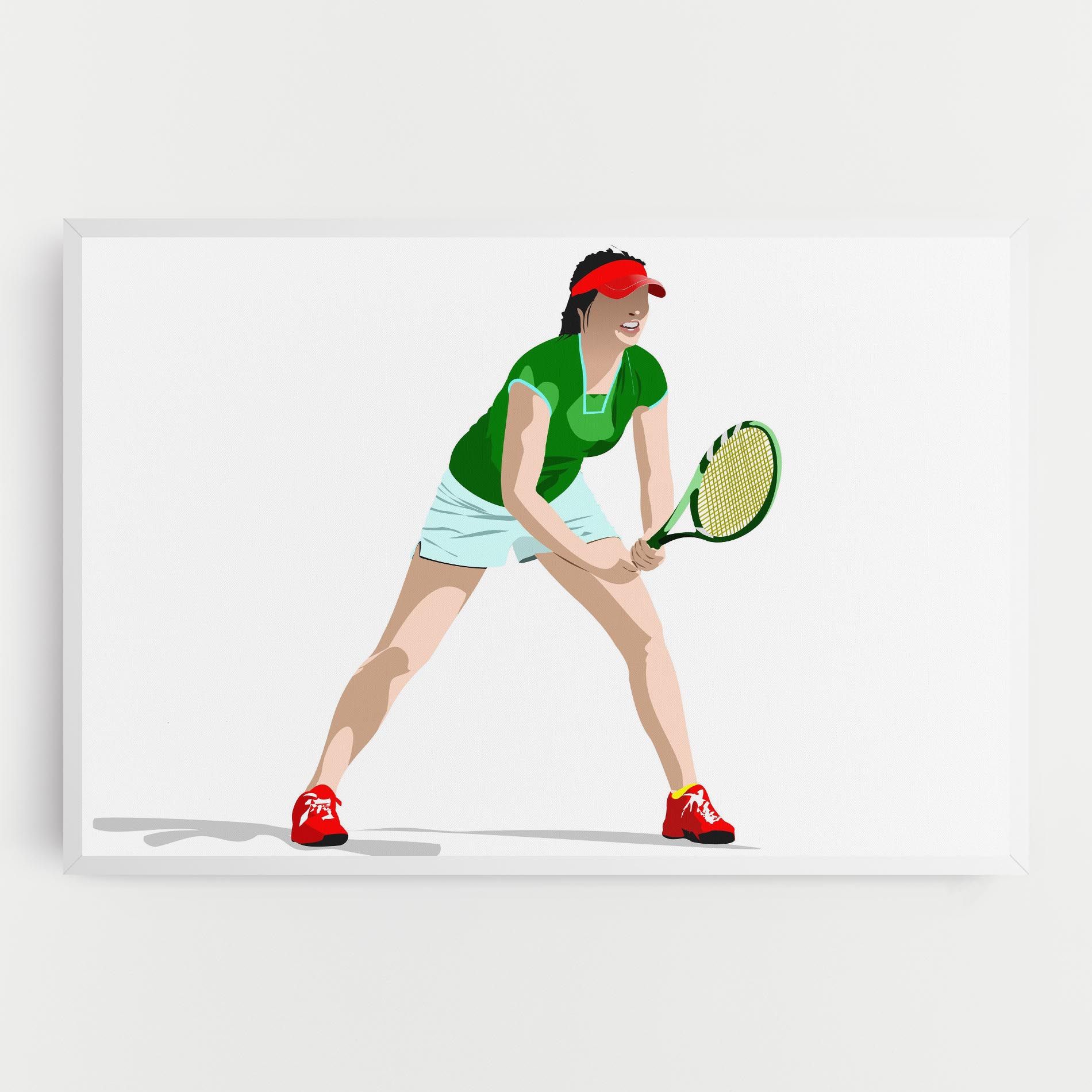Green Tennis Racket mockup 0