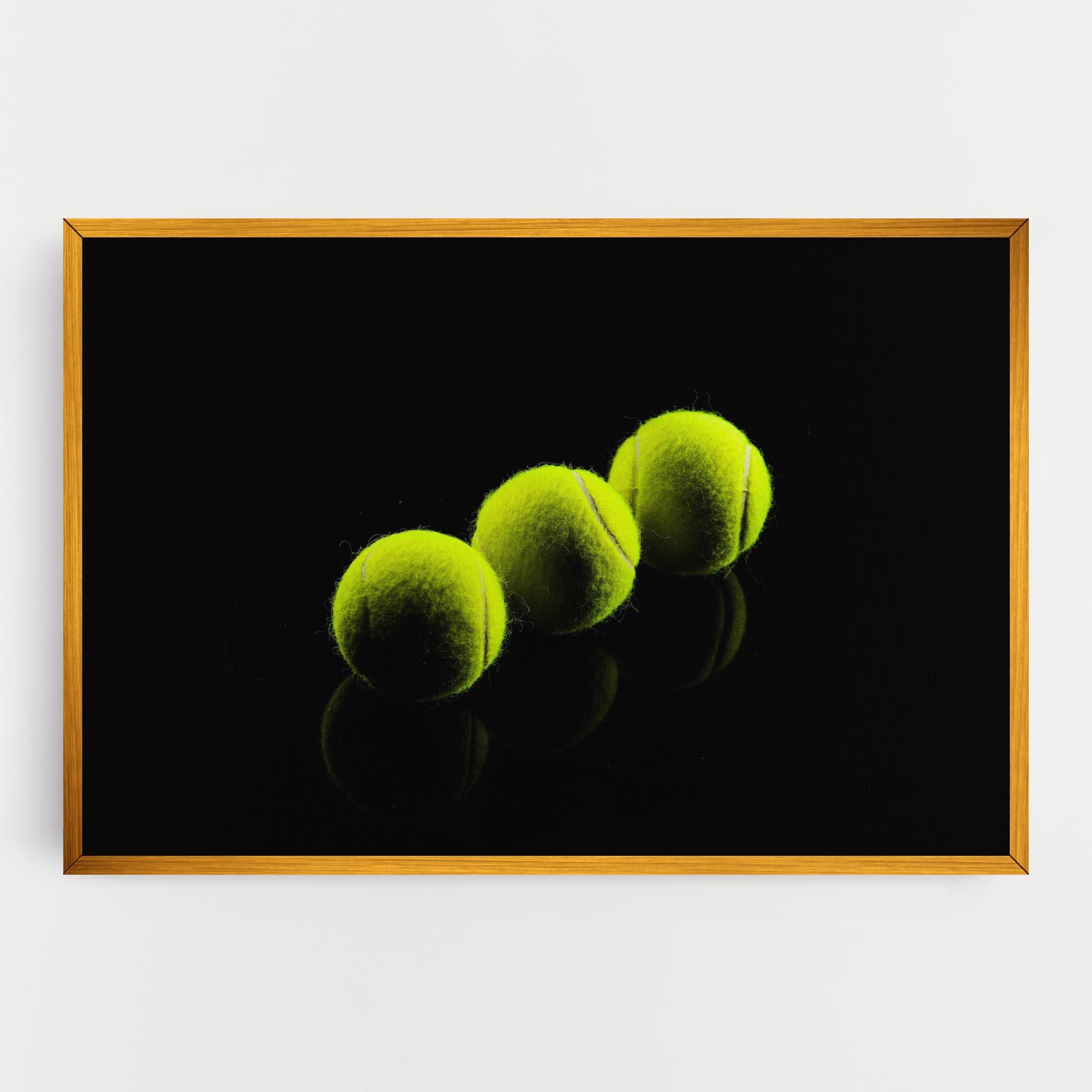 Картина на платно 3 Tennis Balls mockup 0