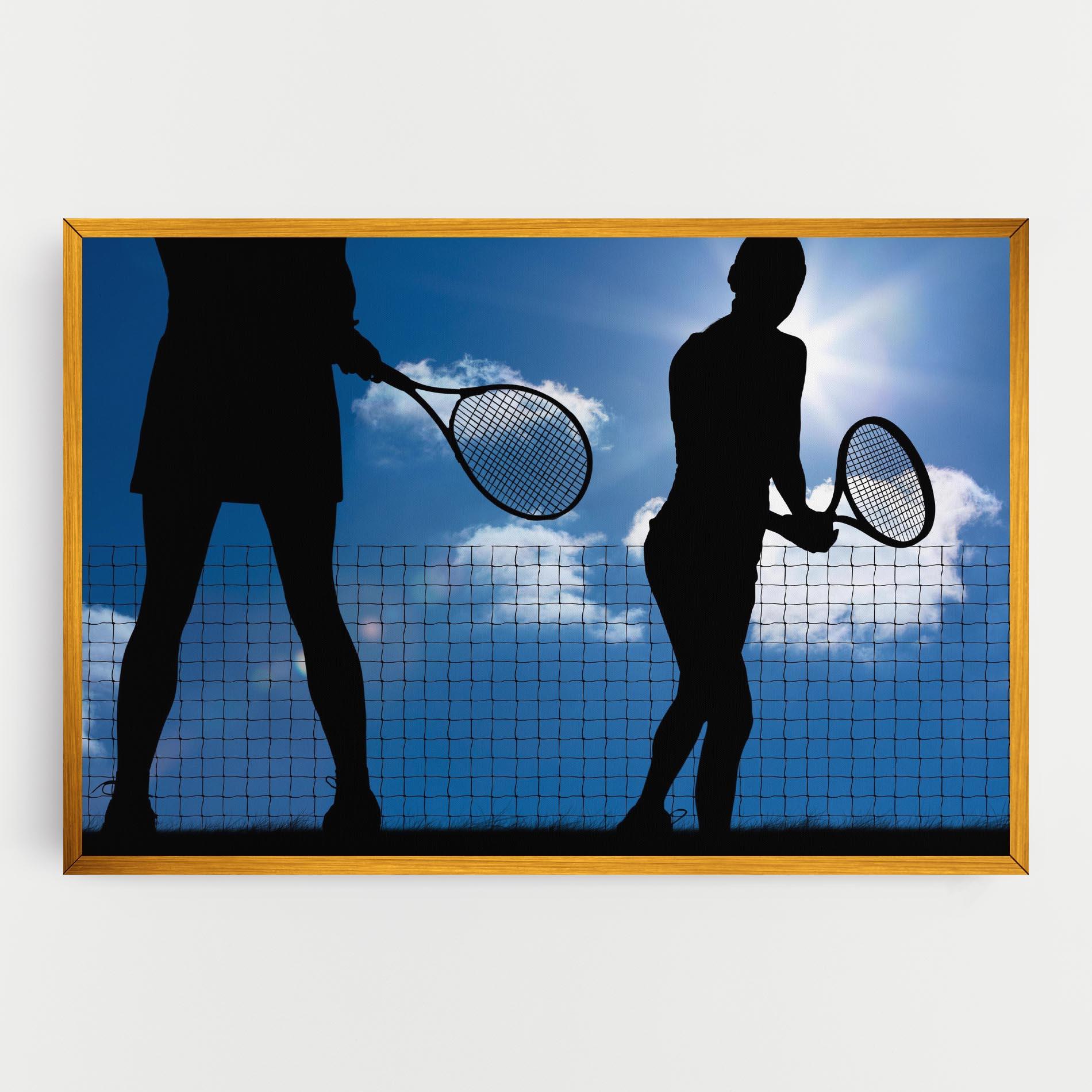 Картина на платно Blue Sky Tennis mockup 0