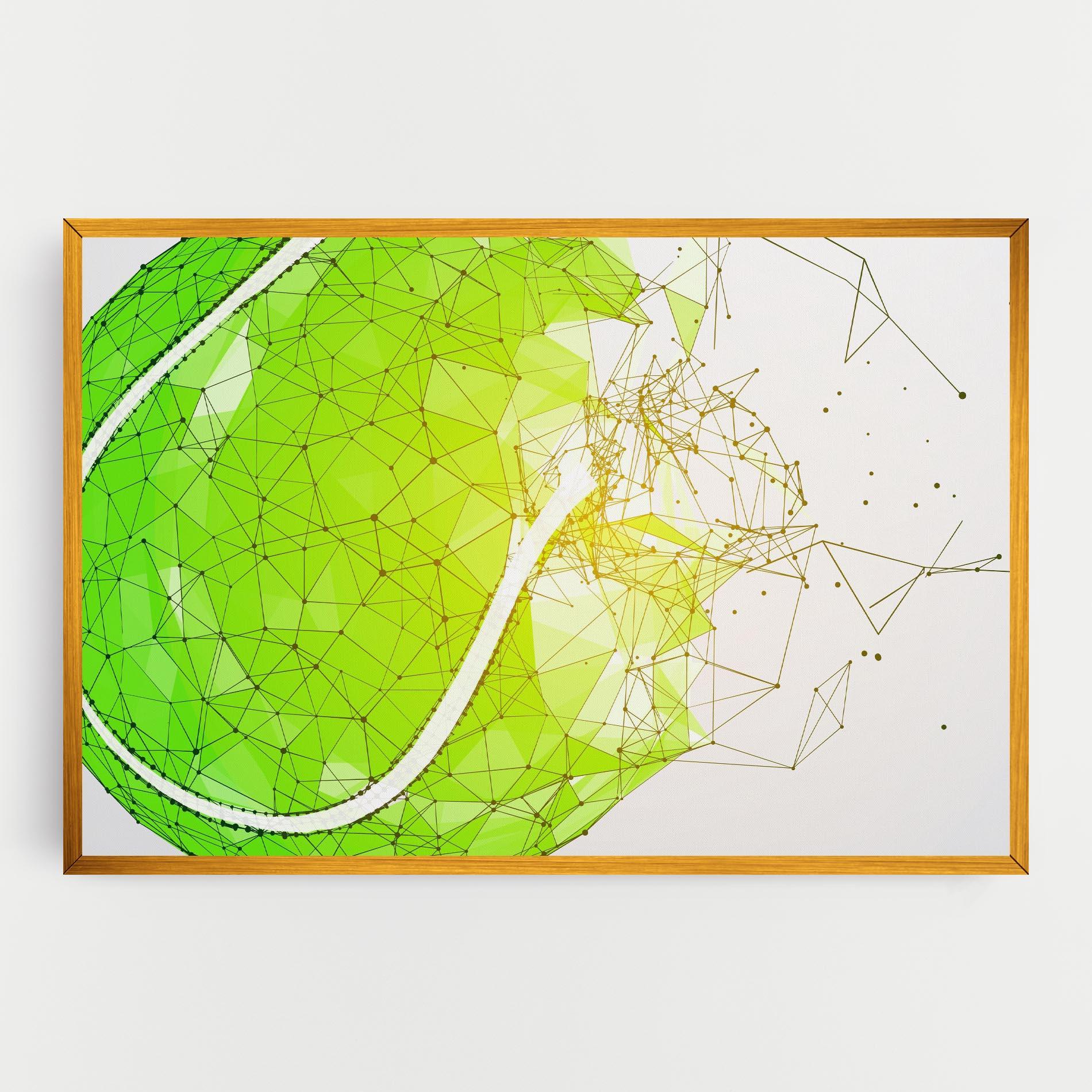 Картина на платно Green Line Tennis mockup 0