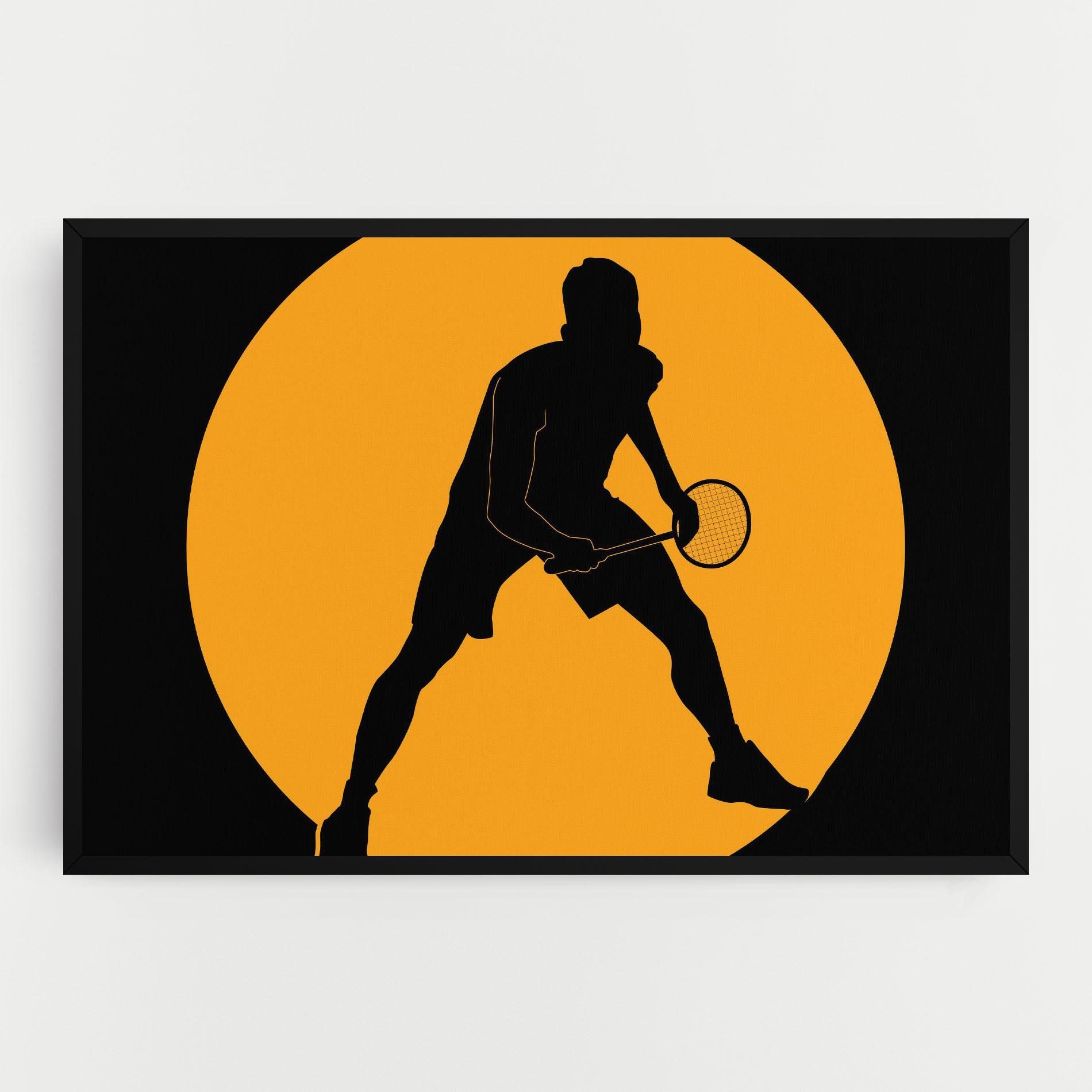 Картина на платно Orange Tennis mockup 0