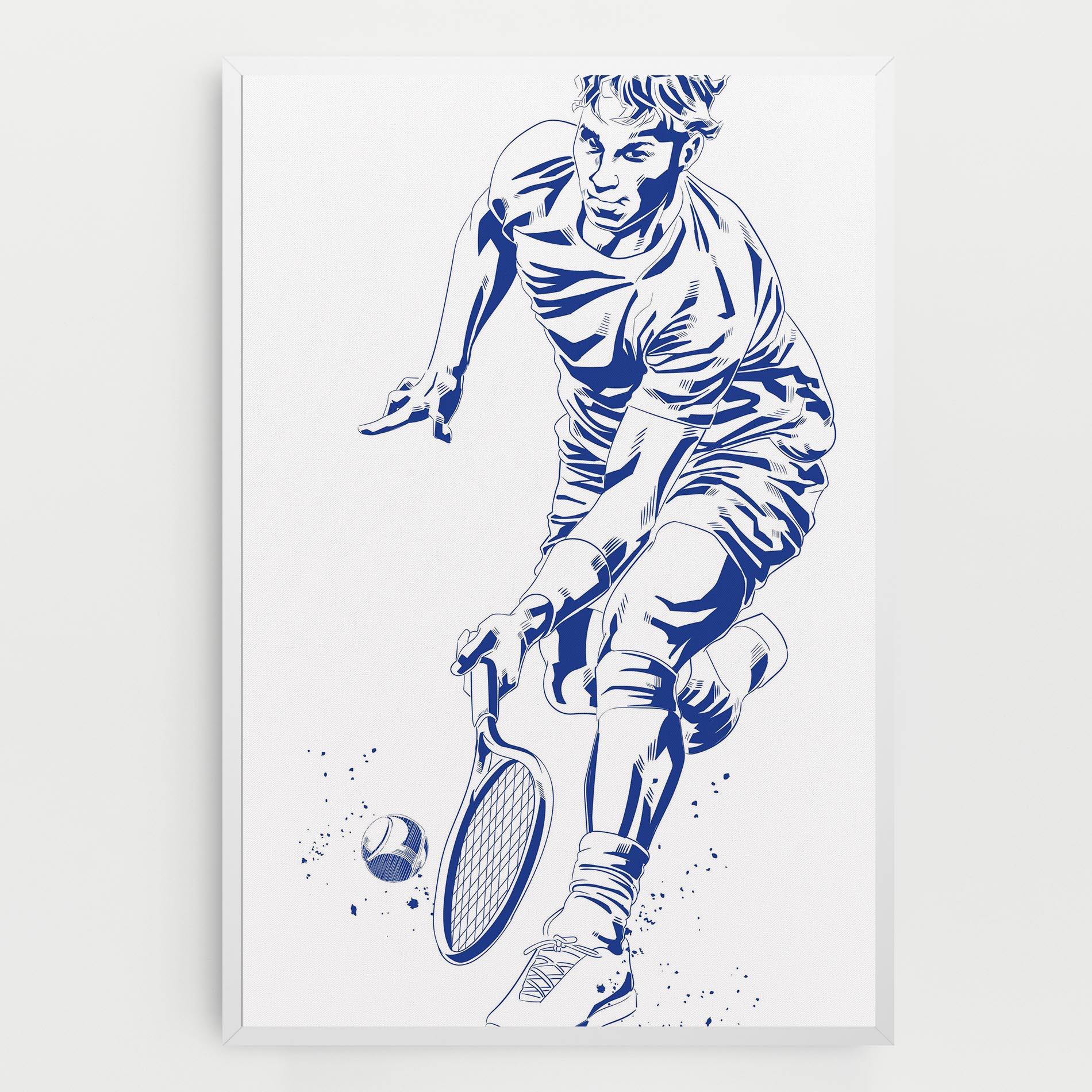 Картина на платно Blue Tennis mockup 0