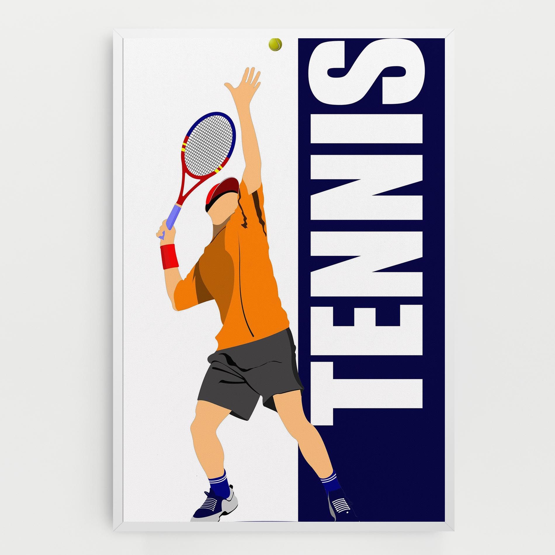 Orange Tennis Player mockup 0