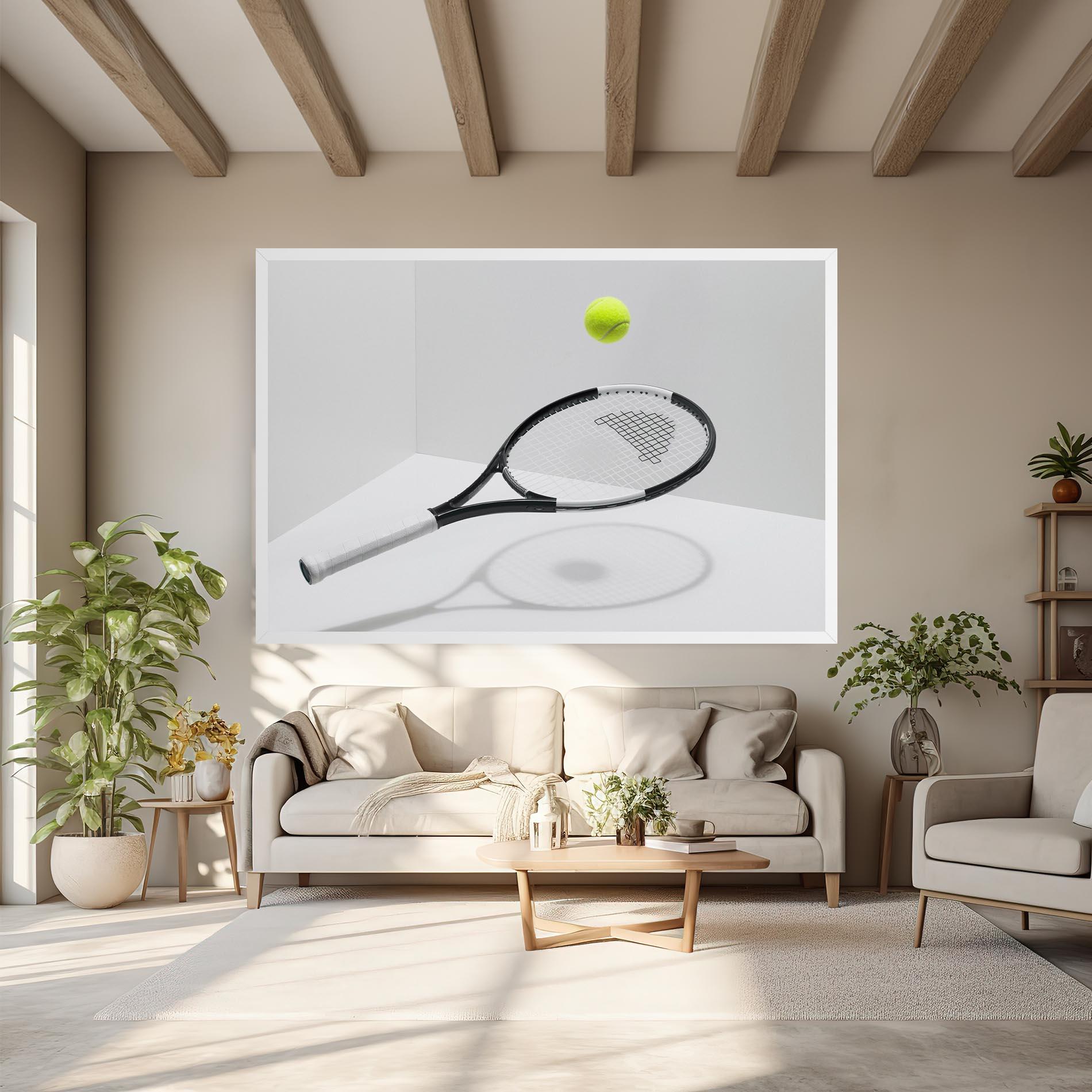 Картина на платно Floating Tennis Racket mockup 6
