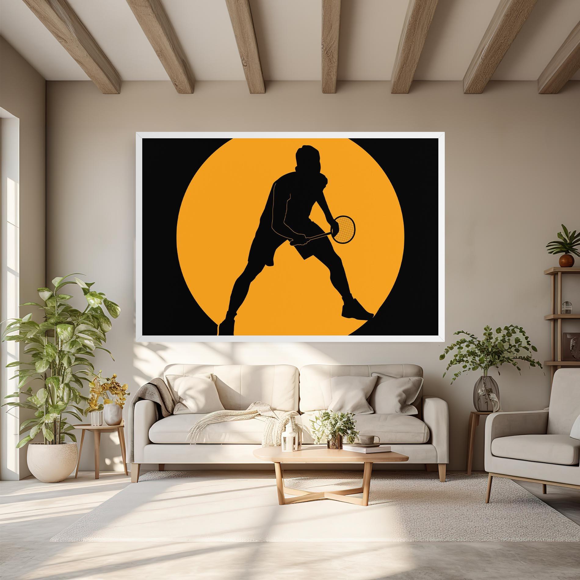 Картина на платно Orange Tennis mockup 6