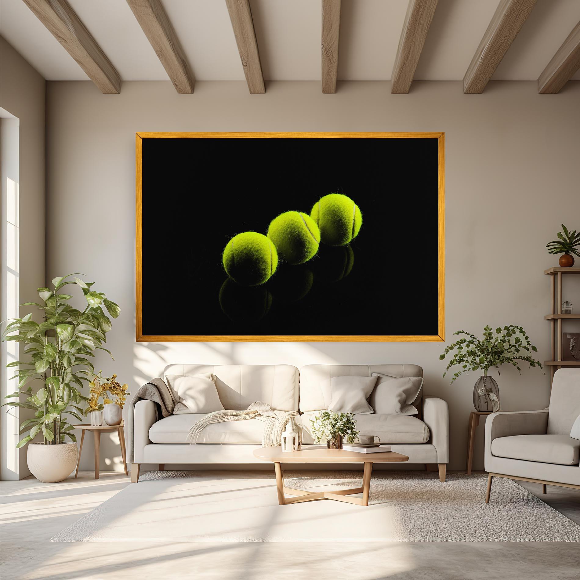 Картина на платно 3 Tennis Balls mockup 6