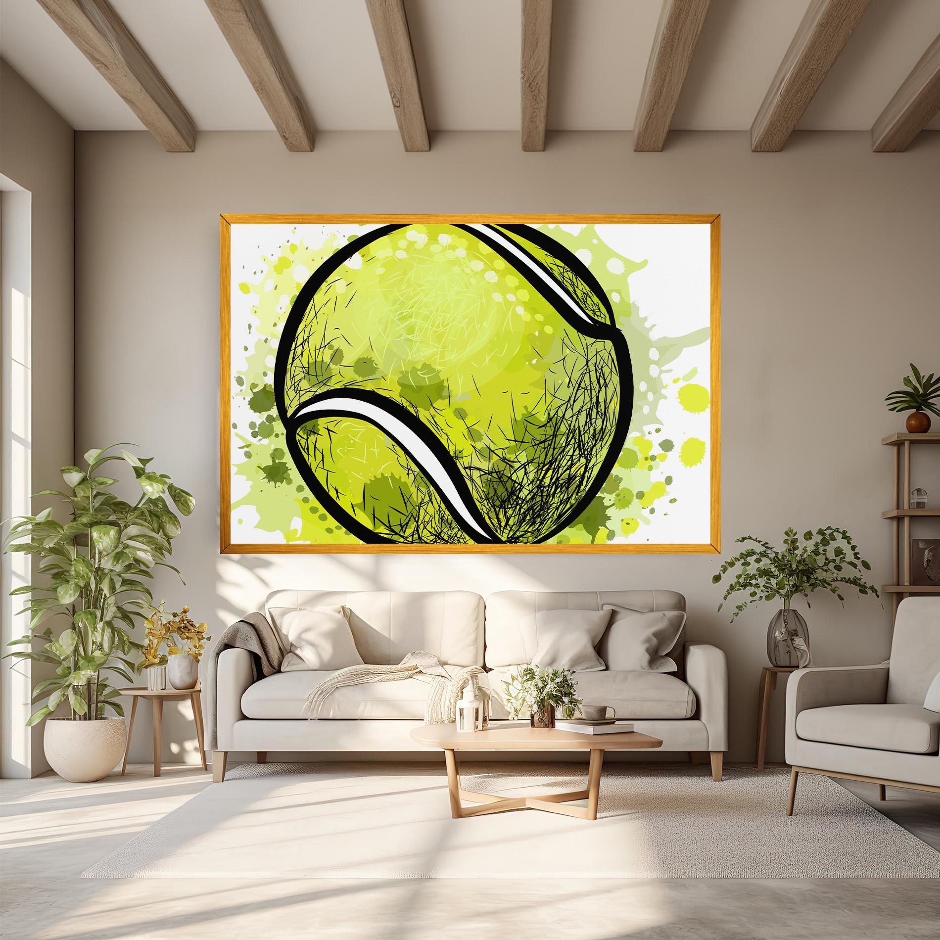 Картина на платно Big Tennis Ball mockup 6