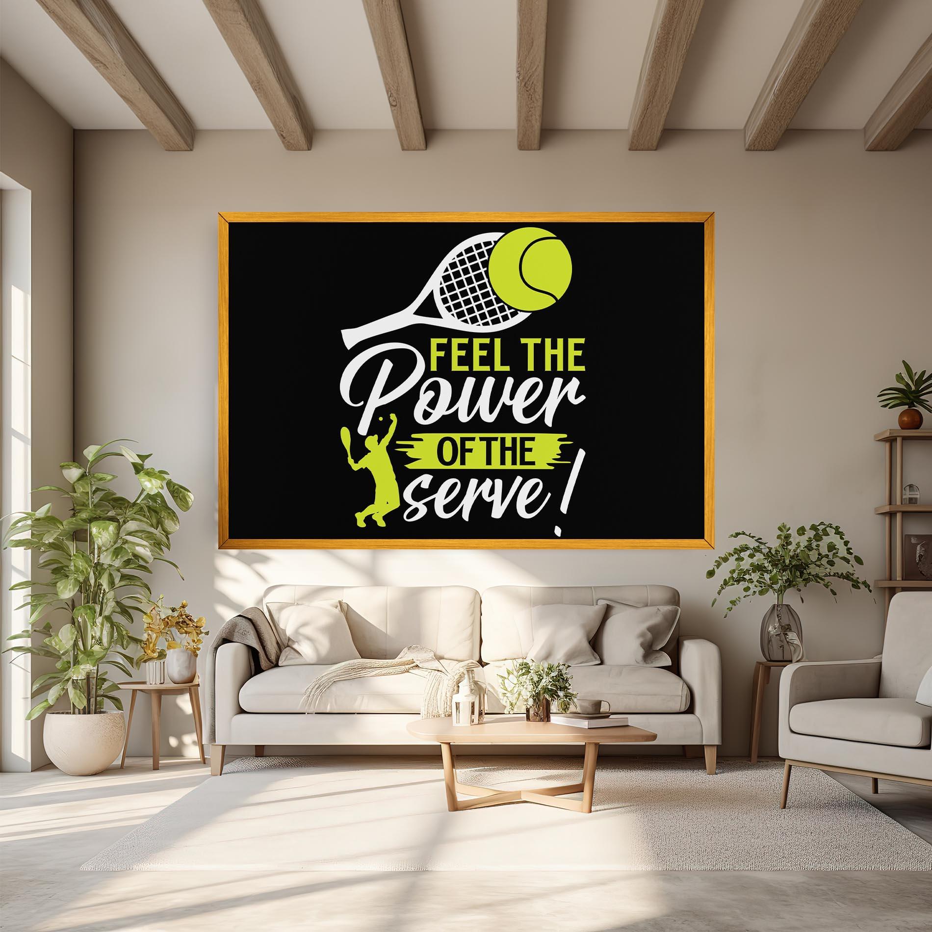 Картина на платно Power Serve mockup 6