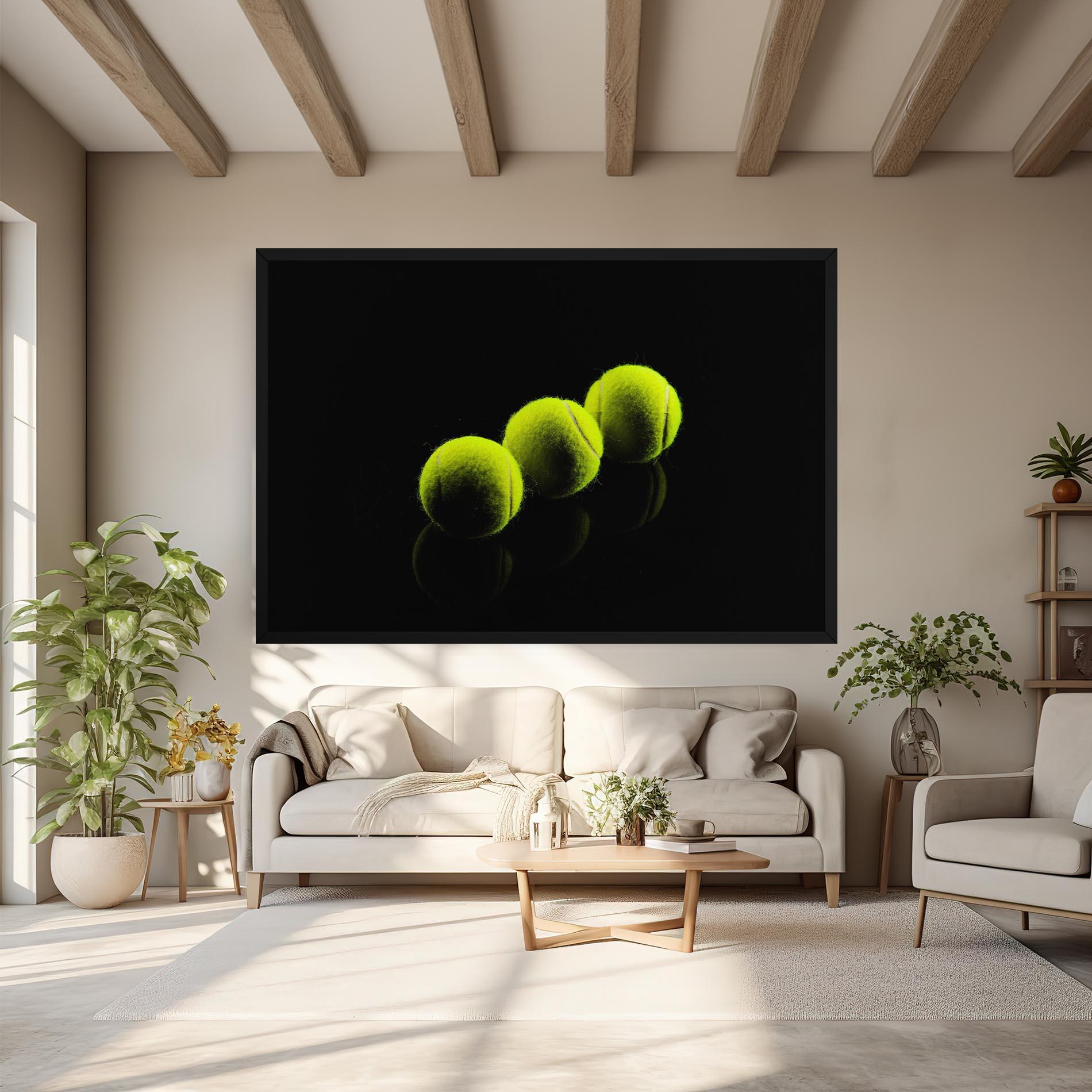 Картина на платно 3 Tennis Balls mockup 6