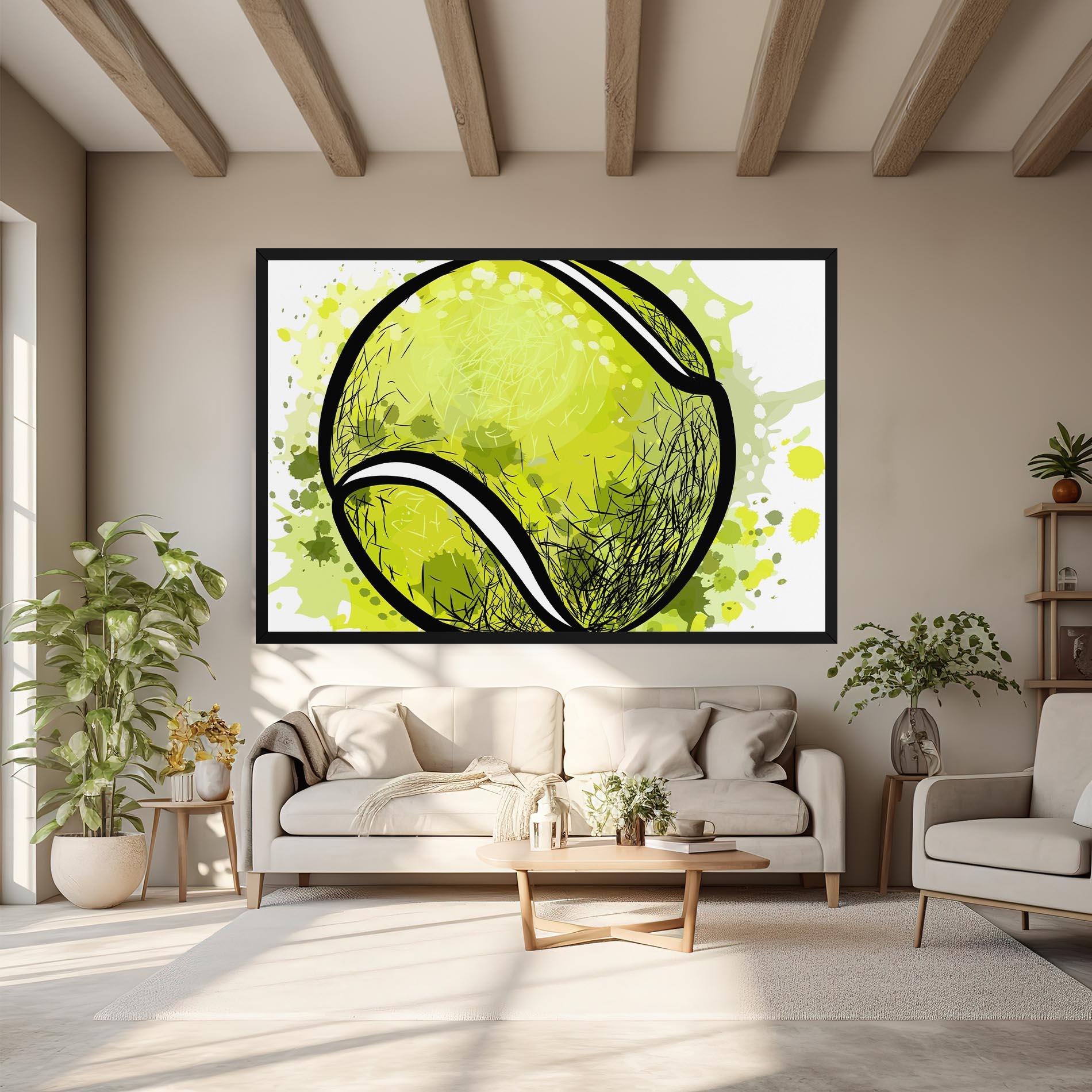 Картина на платно Big Tennis Ball mockup 6