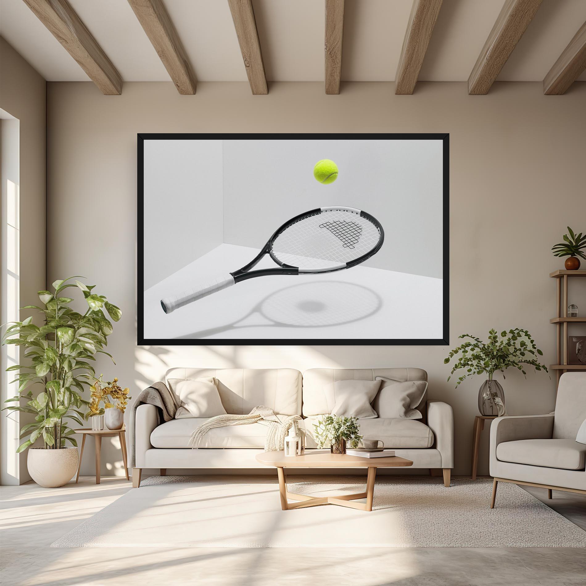 Картина на платно Floating Tennis Racket mockup 6