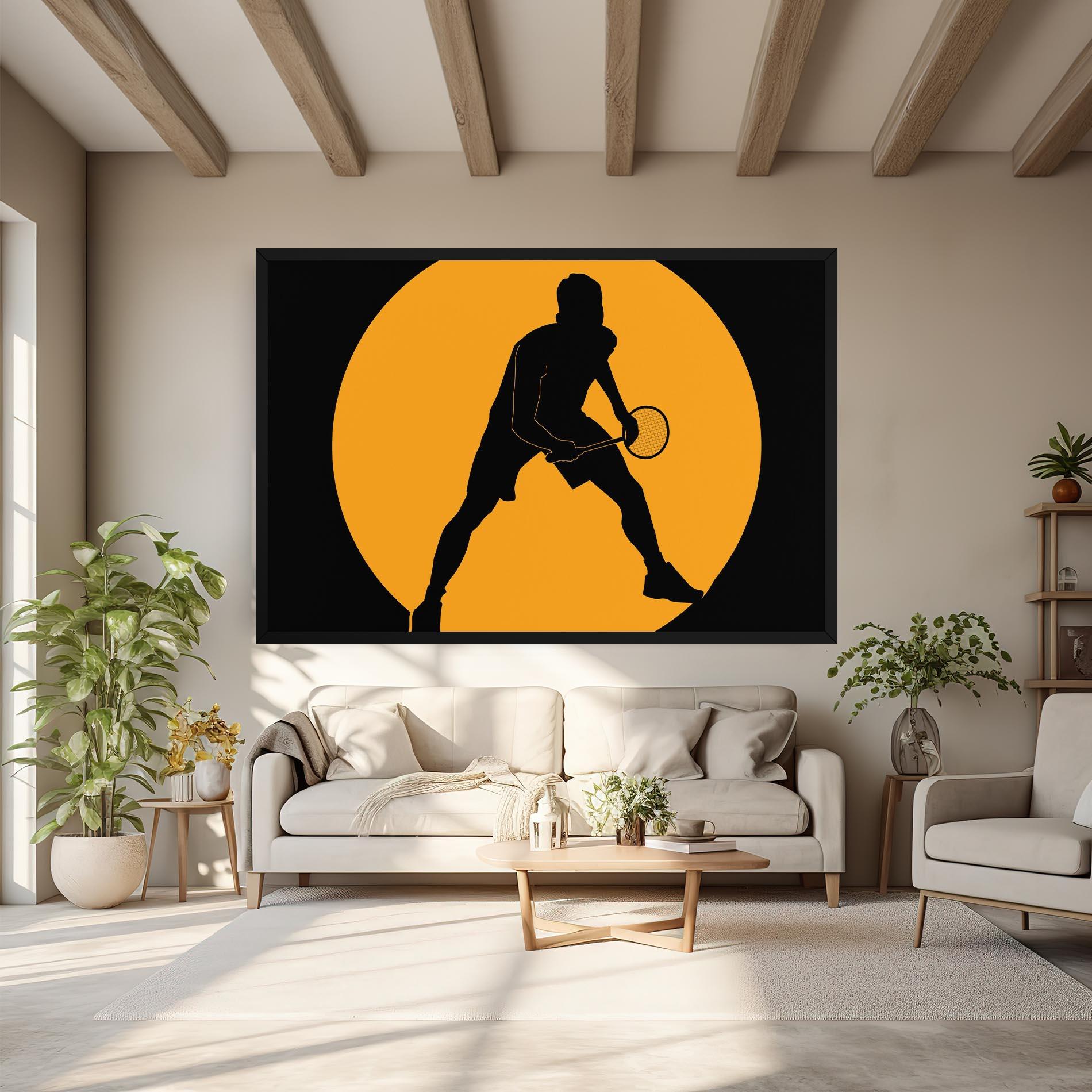 Картина на платно Orange Tennis mockup 6