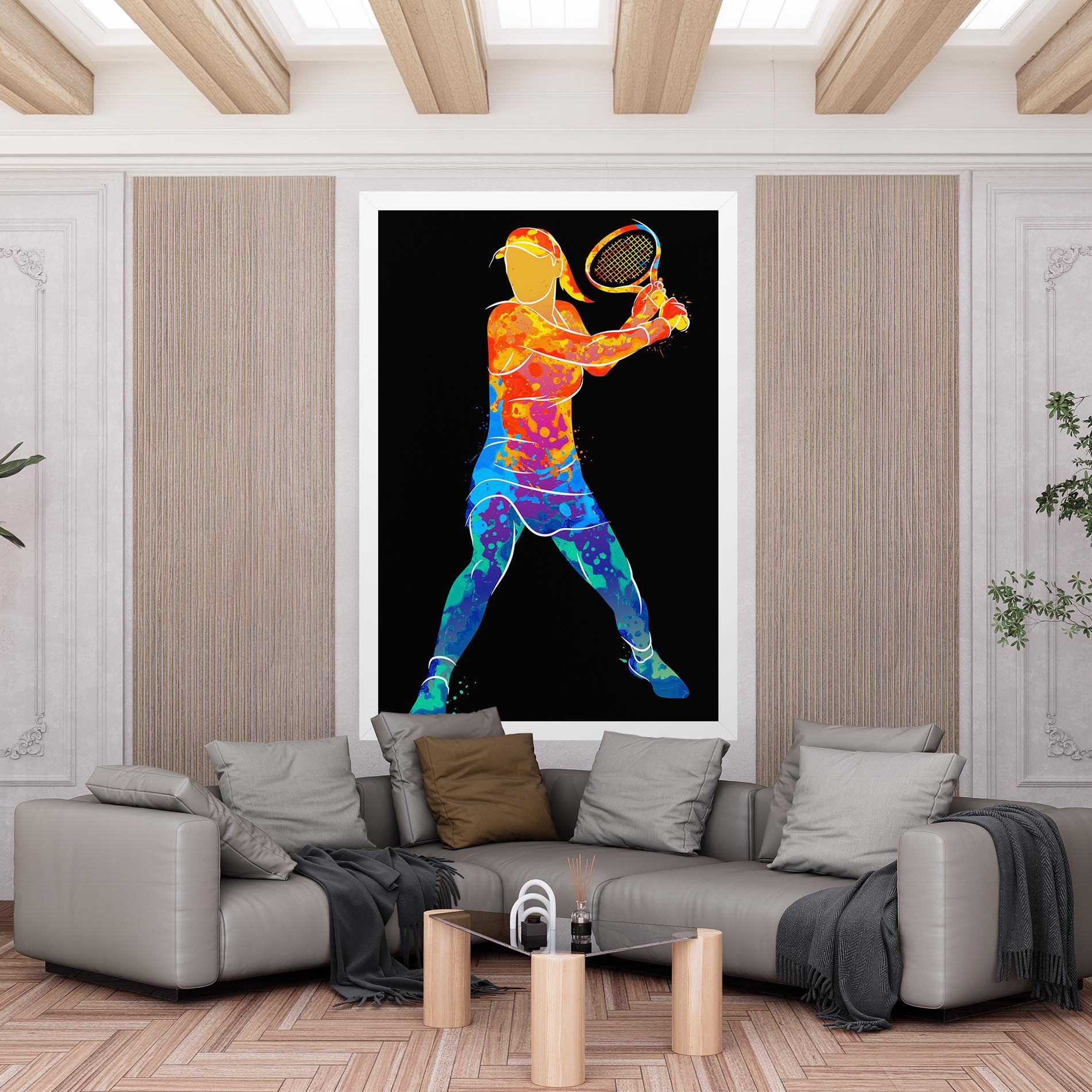 Green Orange Tennis mockup 6