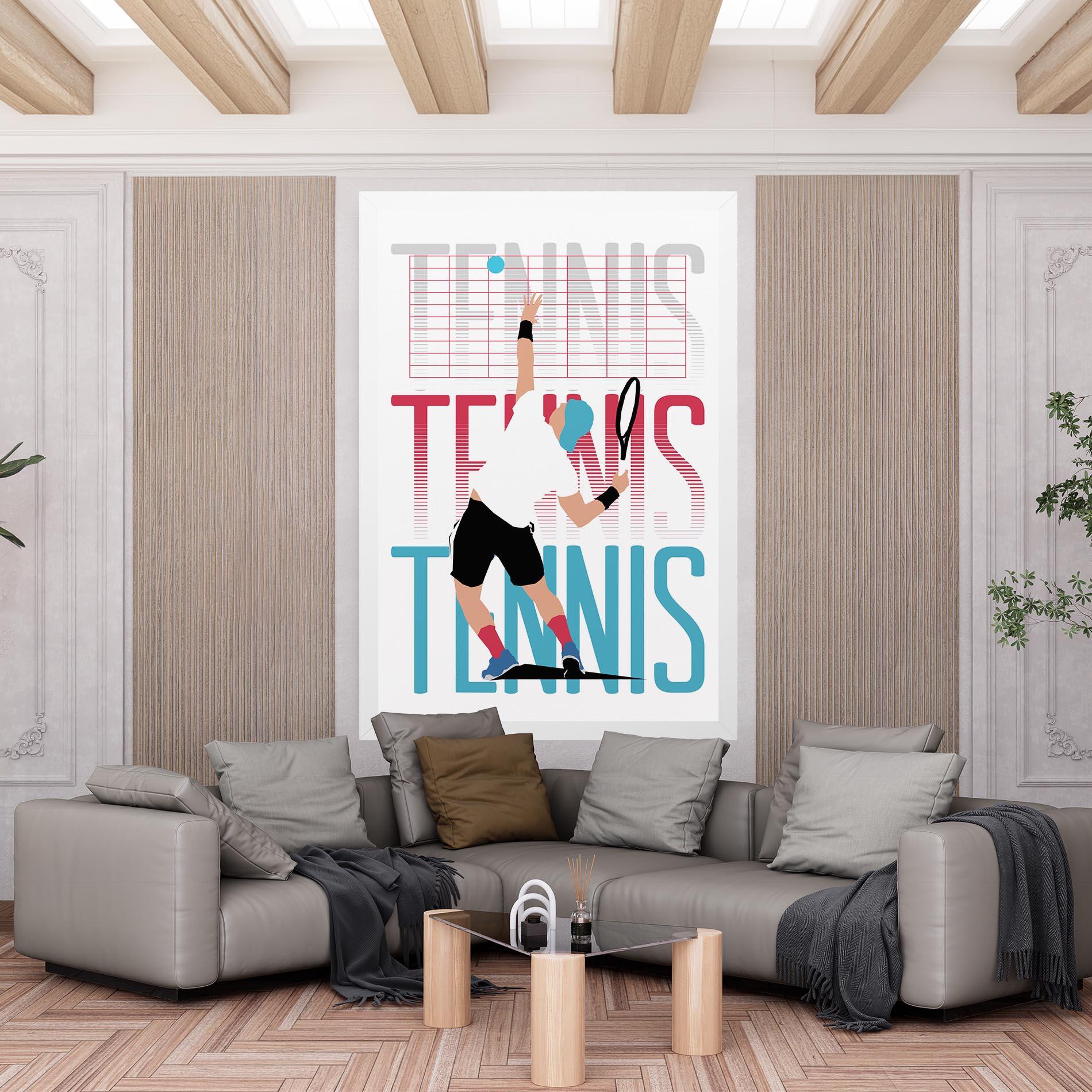 Картина на платно Tennis Ball Jump mockup 6