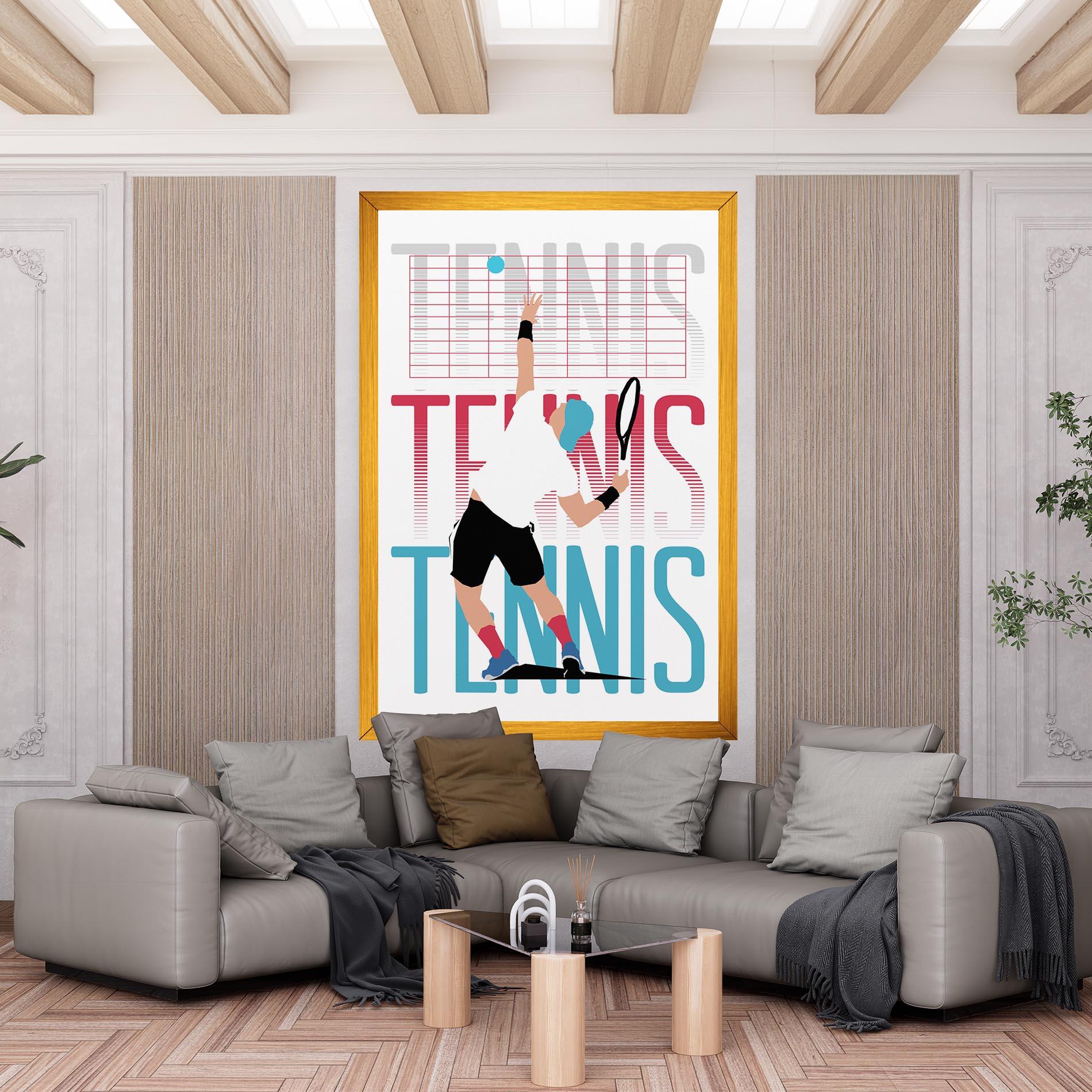 Картина на платно Tennis Ball Jump mockup 6