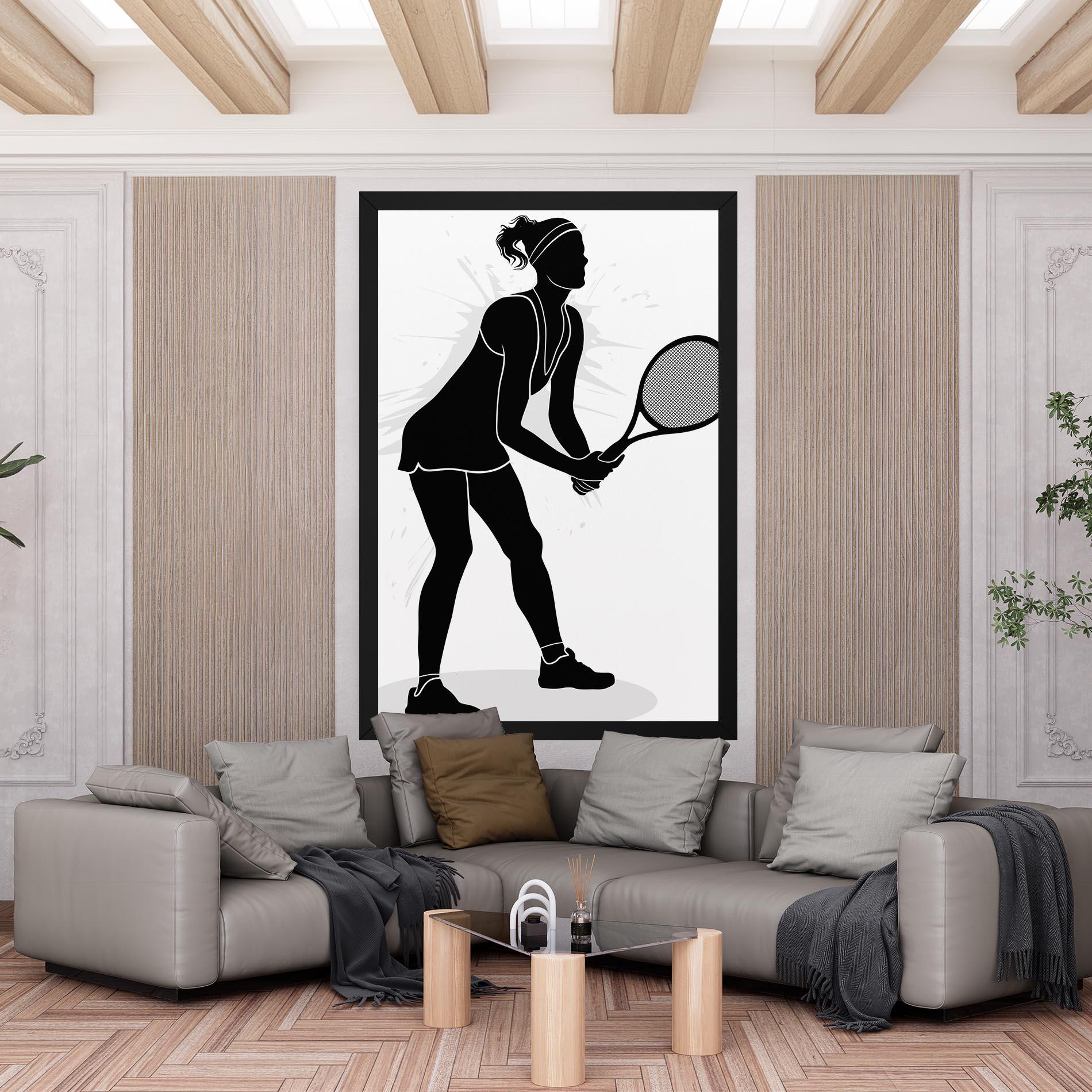 Картина на платно Female Tennis Player mockup 6