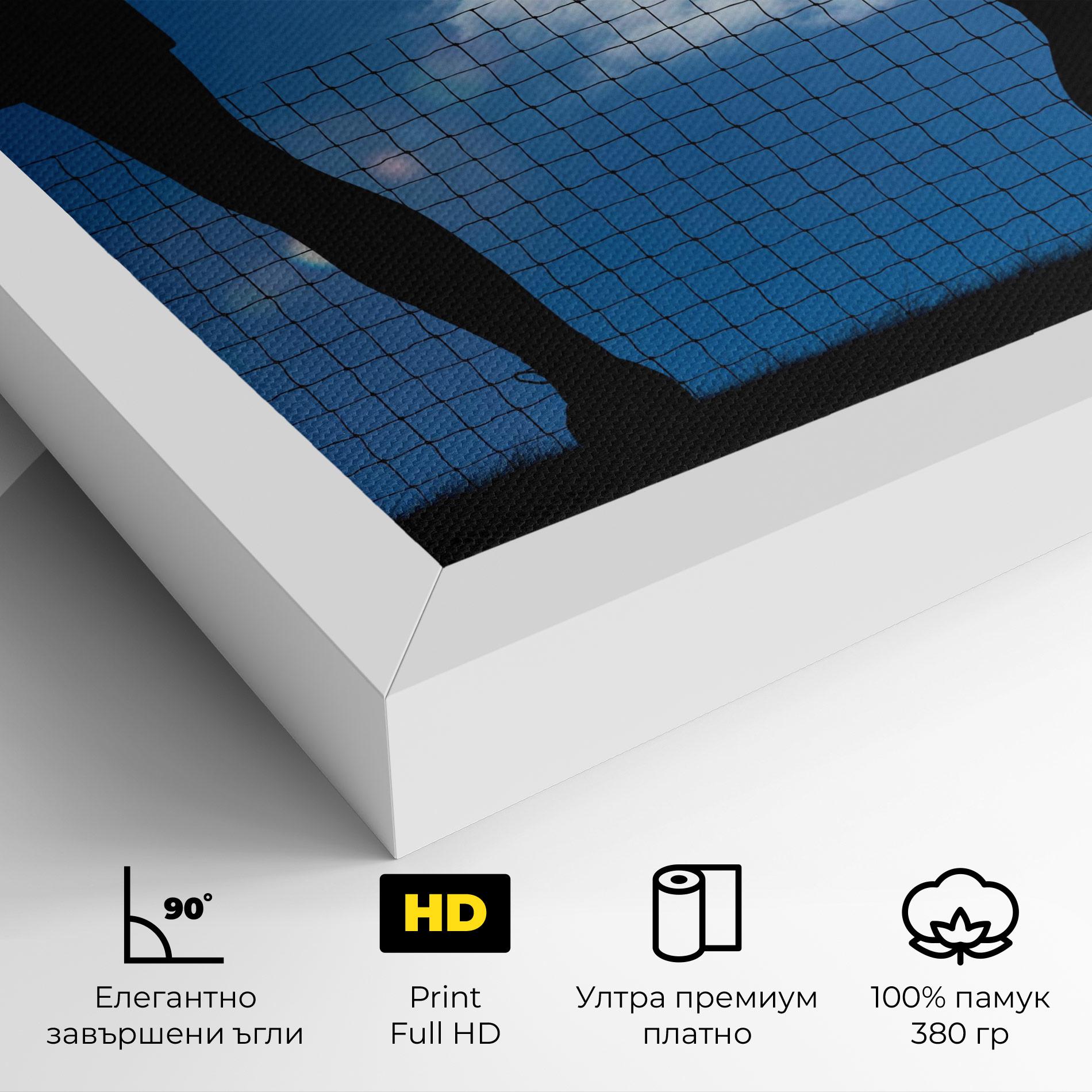 Картина на платно Blue Sky Tennis mockup 4