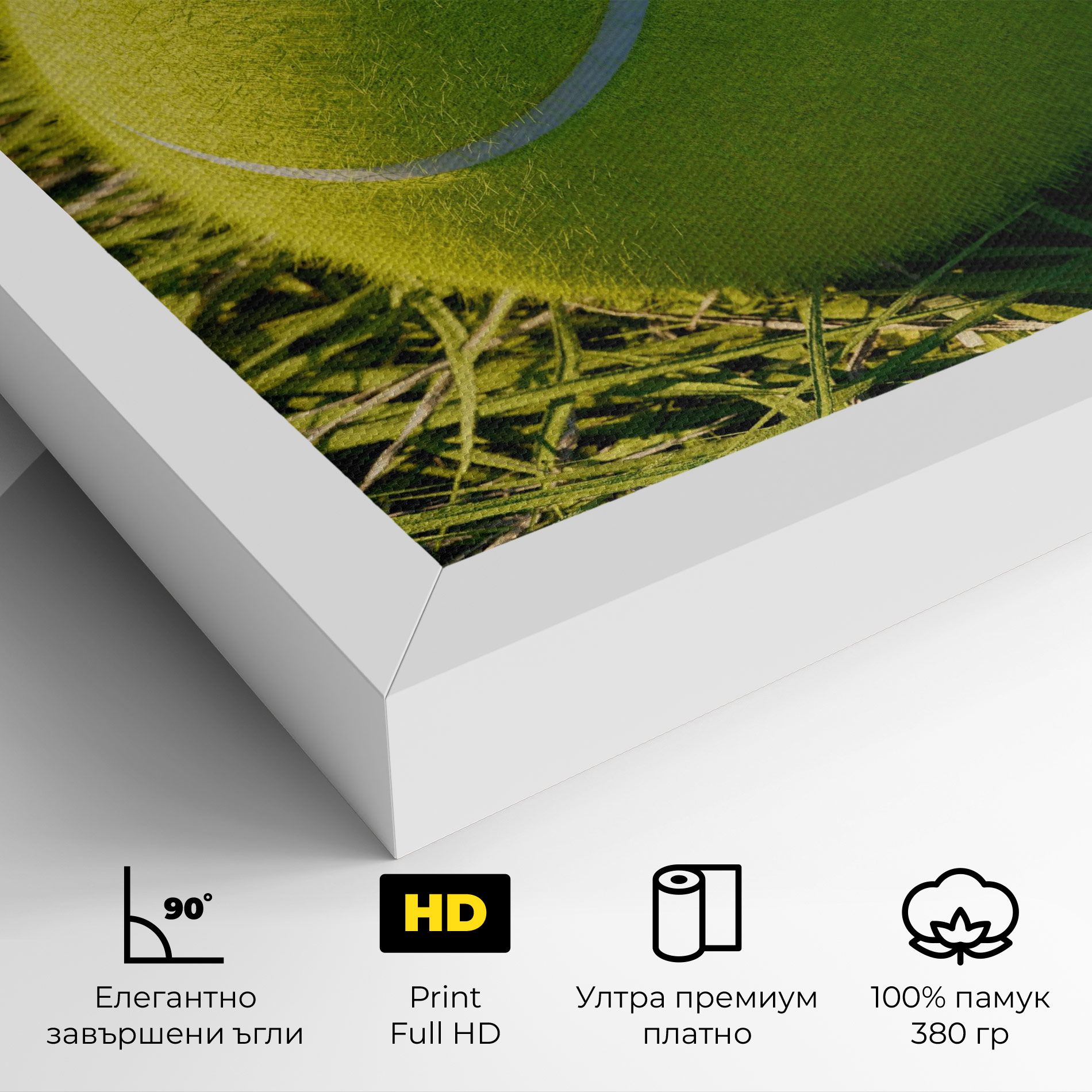 Green Tennis Ball mockup 4