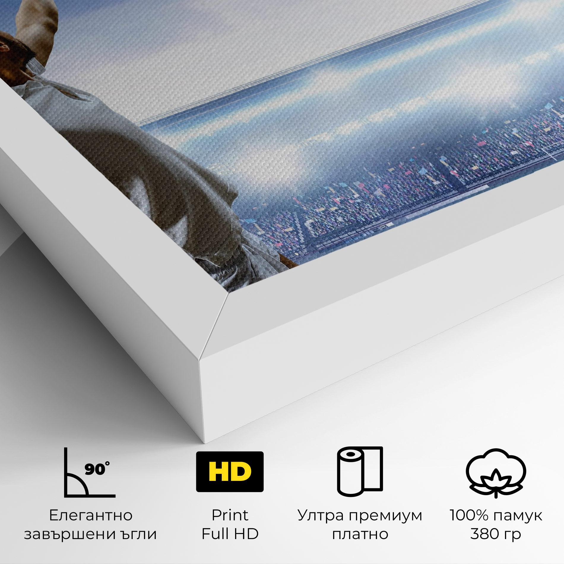 Картина на платно Stadium Tennis Player mockup 4