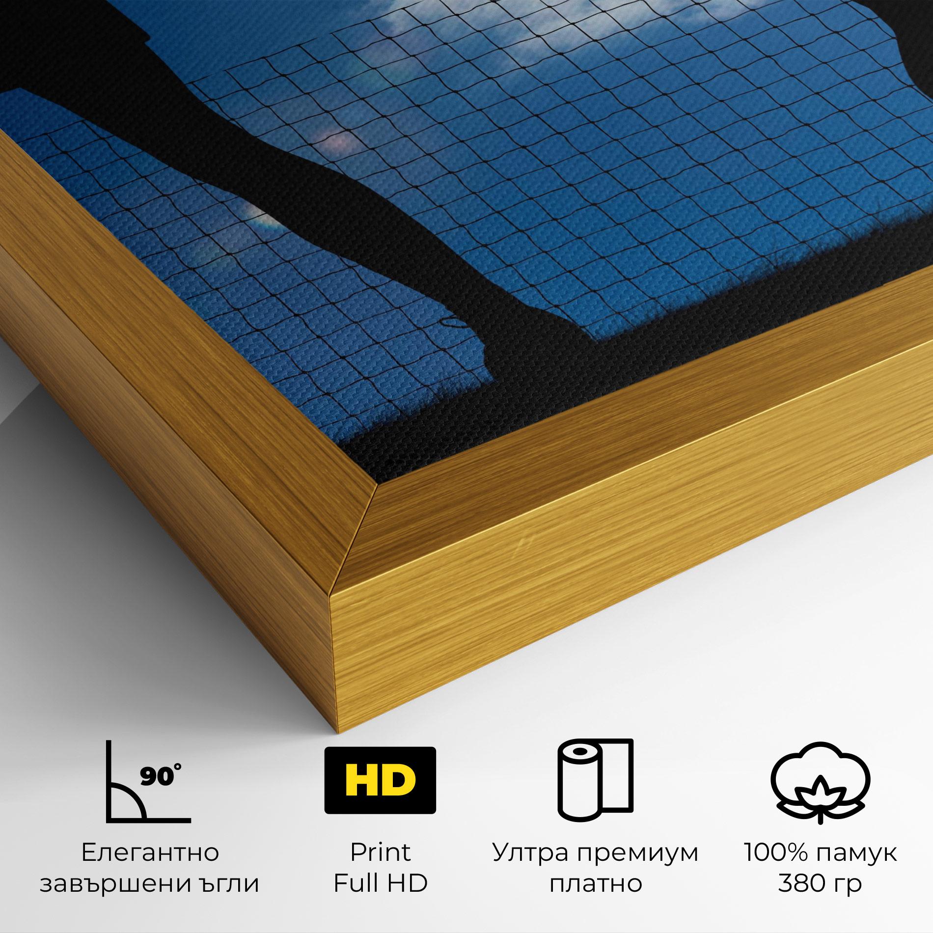 Картина на платно Blue Sky Tennis mockup 4