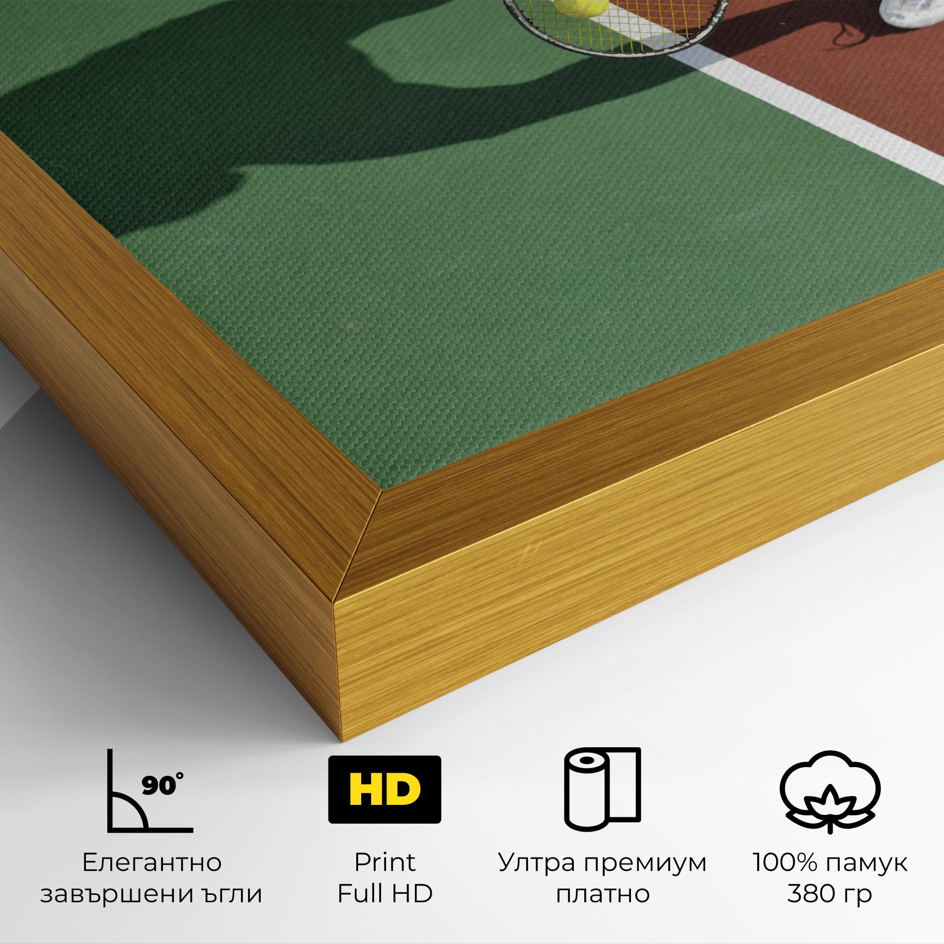 Картина на платно Outdoor Tennis mockup 4