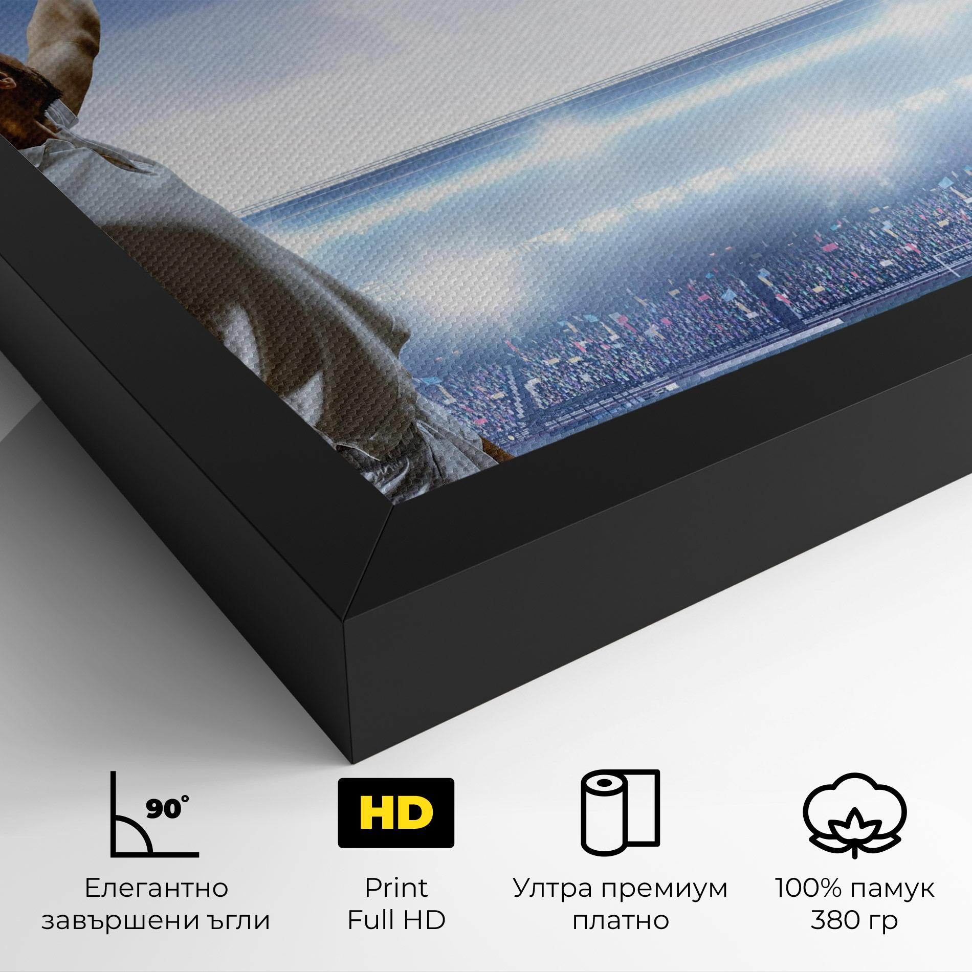 Картина на платно Stadium Tennis Player mockup 4