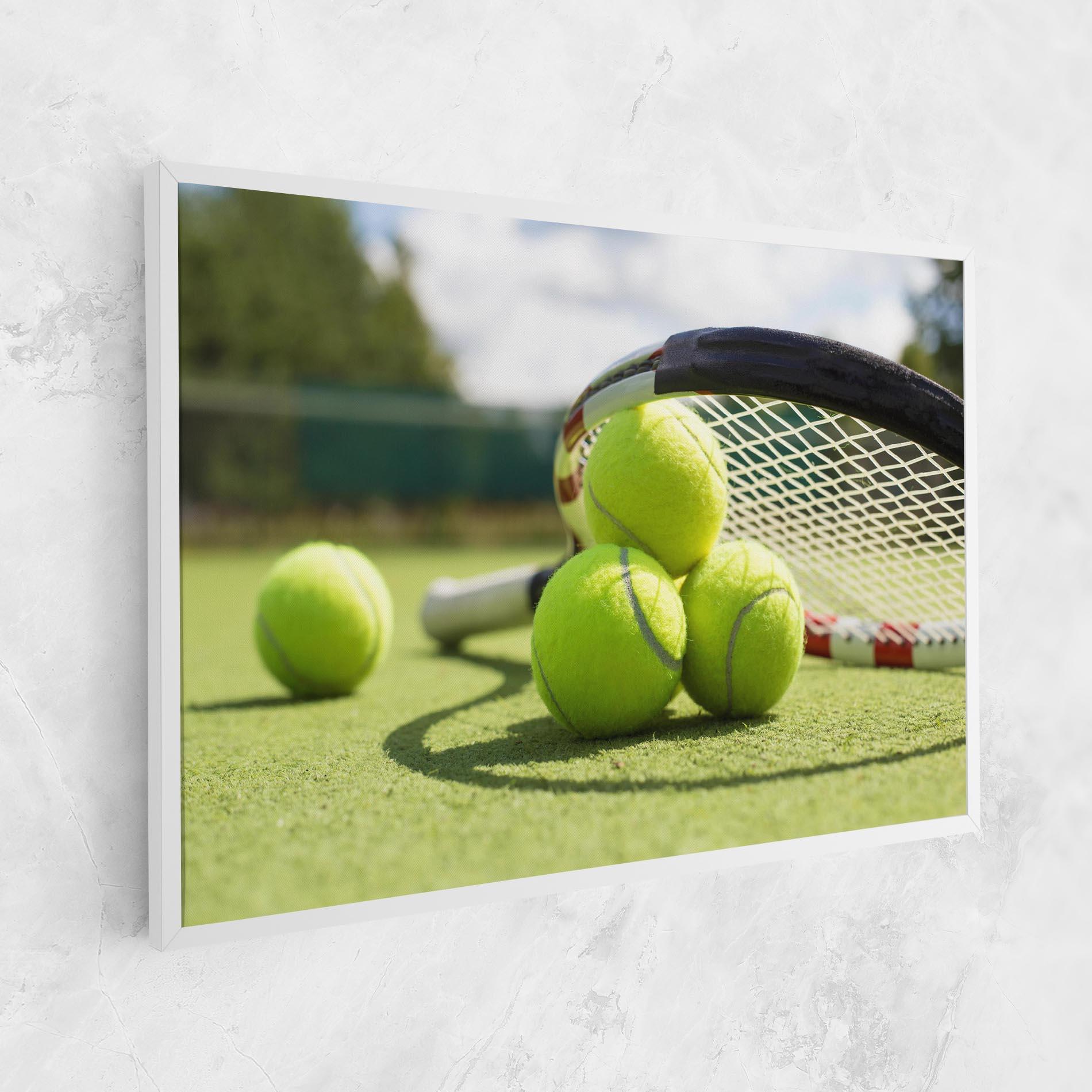 Картина на платно Grass Tennis Balls mockup 1