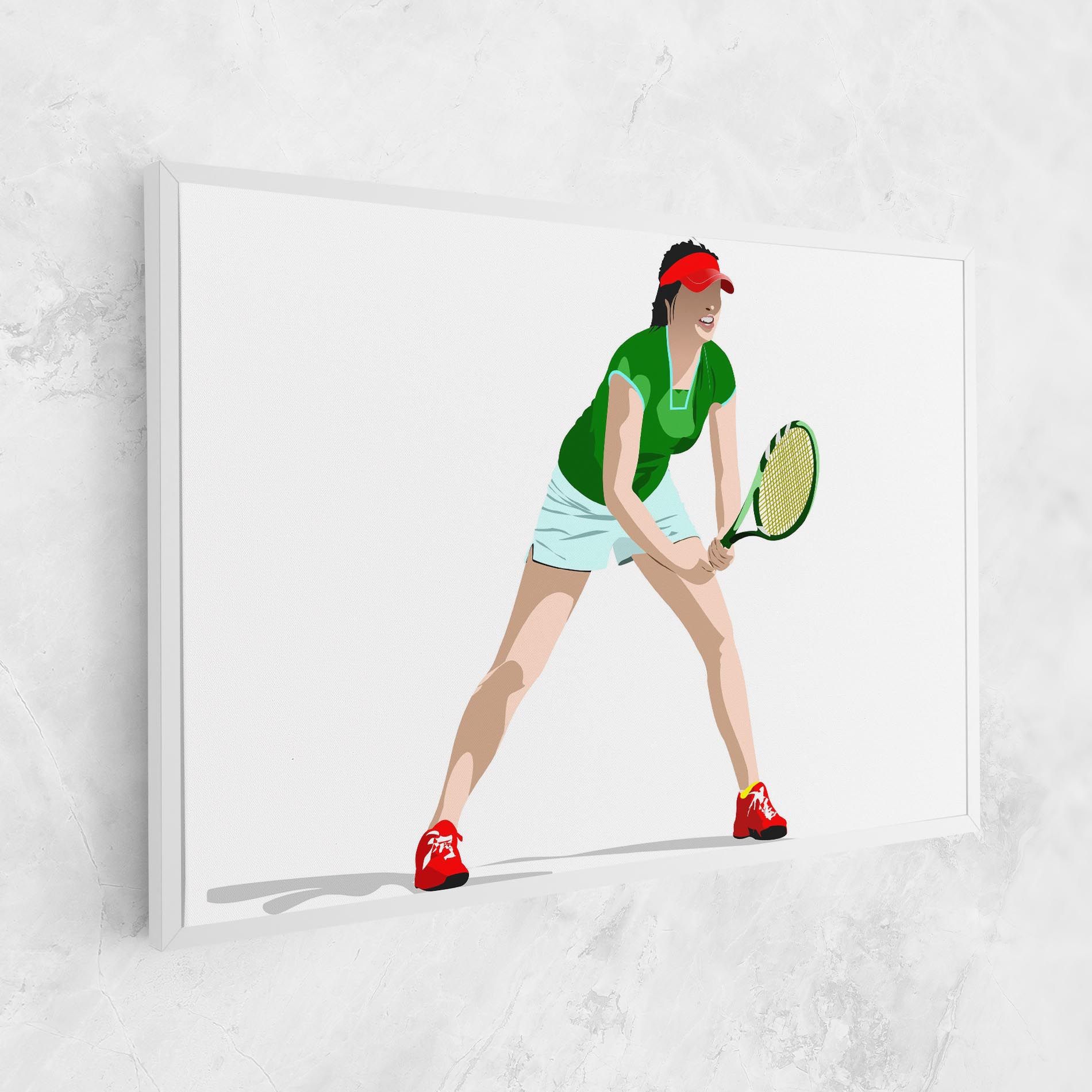 Green Tennis Racket mockup 1