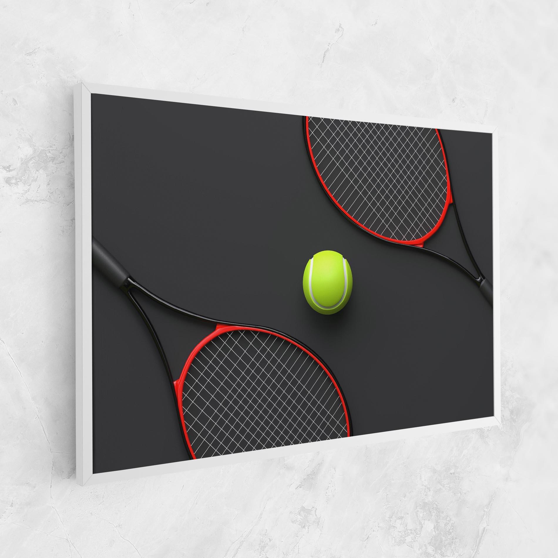 Картина на платно Red Tennis Rackets mockup 1