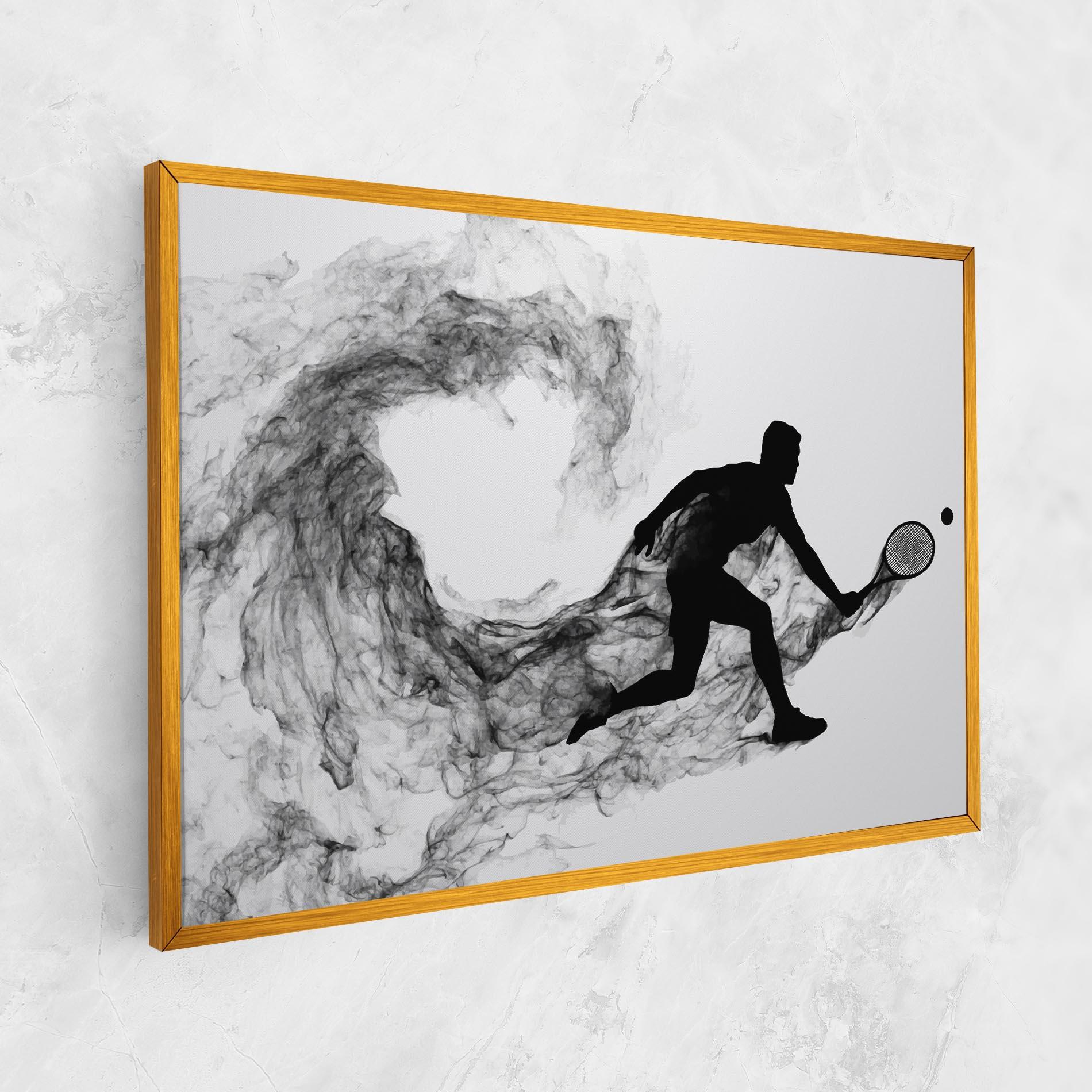 Картина на платно Black Smoke Tennis mockup 1