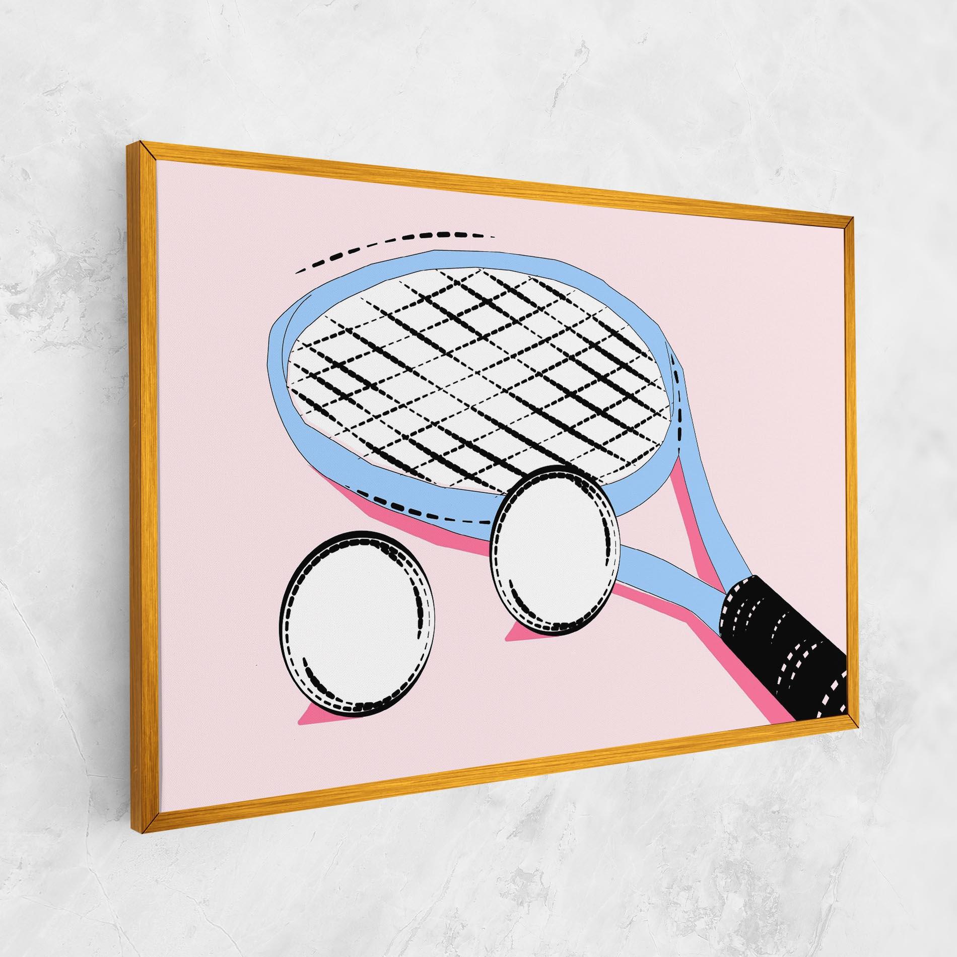 Картина на платно Pink Tennis mockup 1