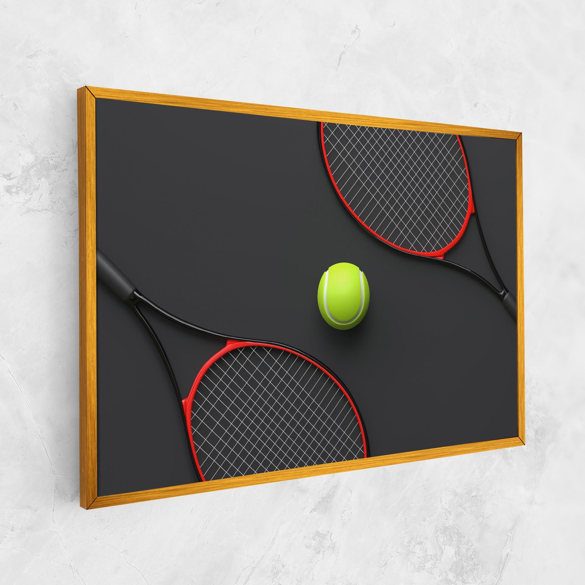 Картина на платно Red Tennis Rackets mockup 1