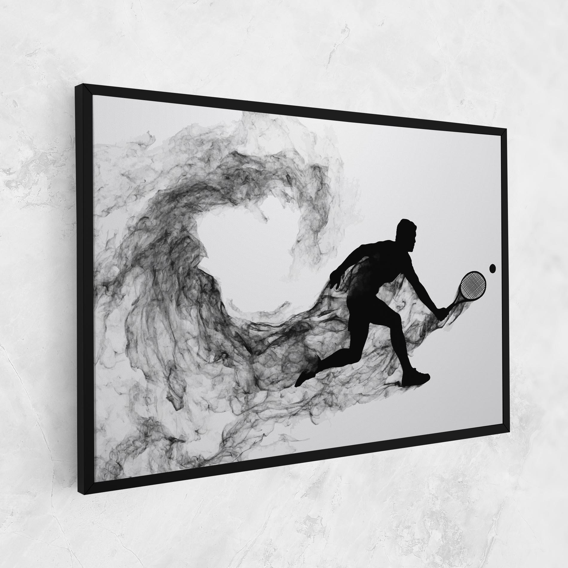 Картина на платно Black Smoke Tennis mockup 1