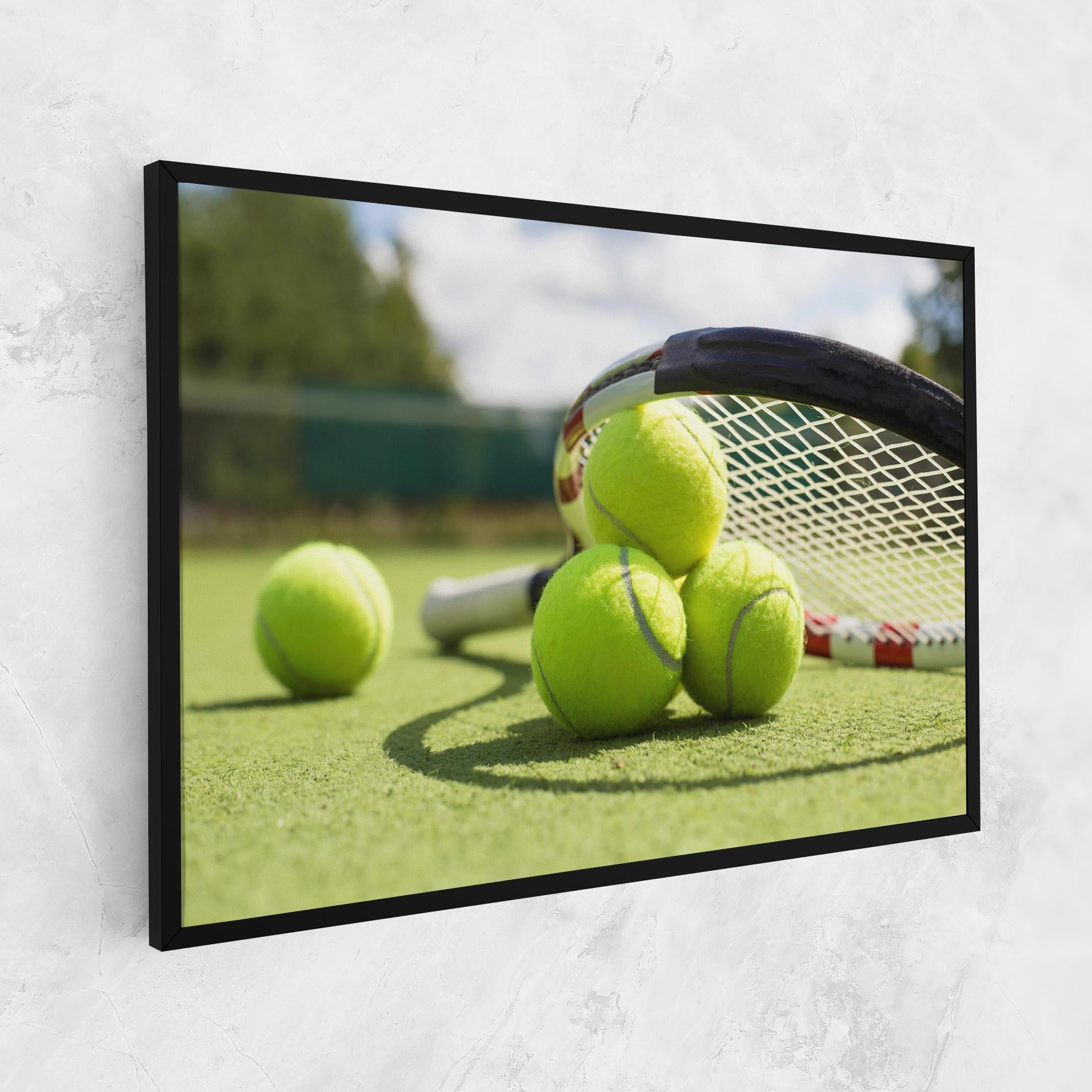 Картина на платно Grass Tennis Balls mockup 1