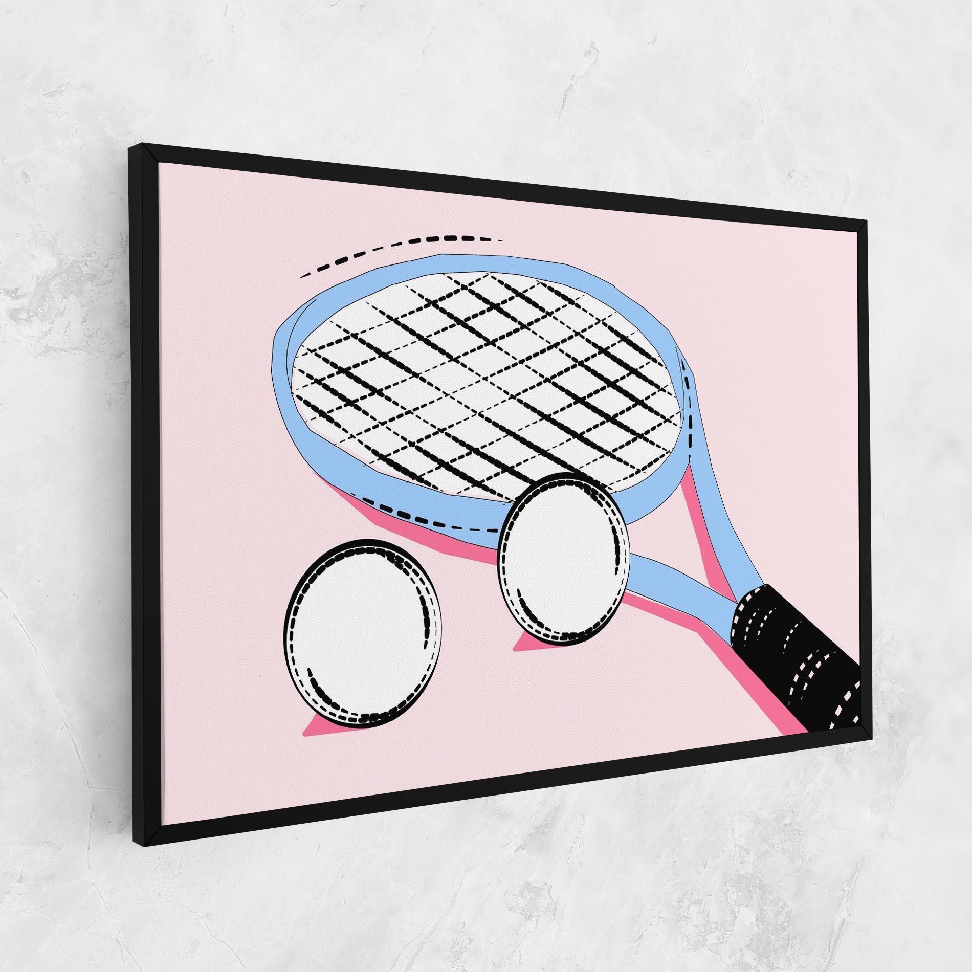 Картина на платно Pink Tennis mockup 1
