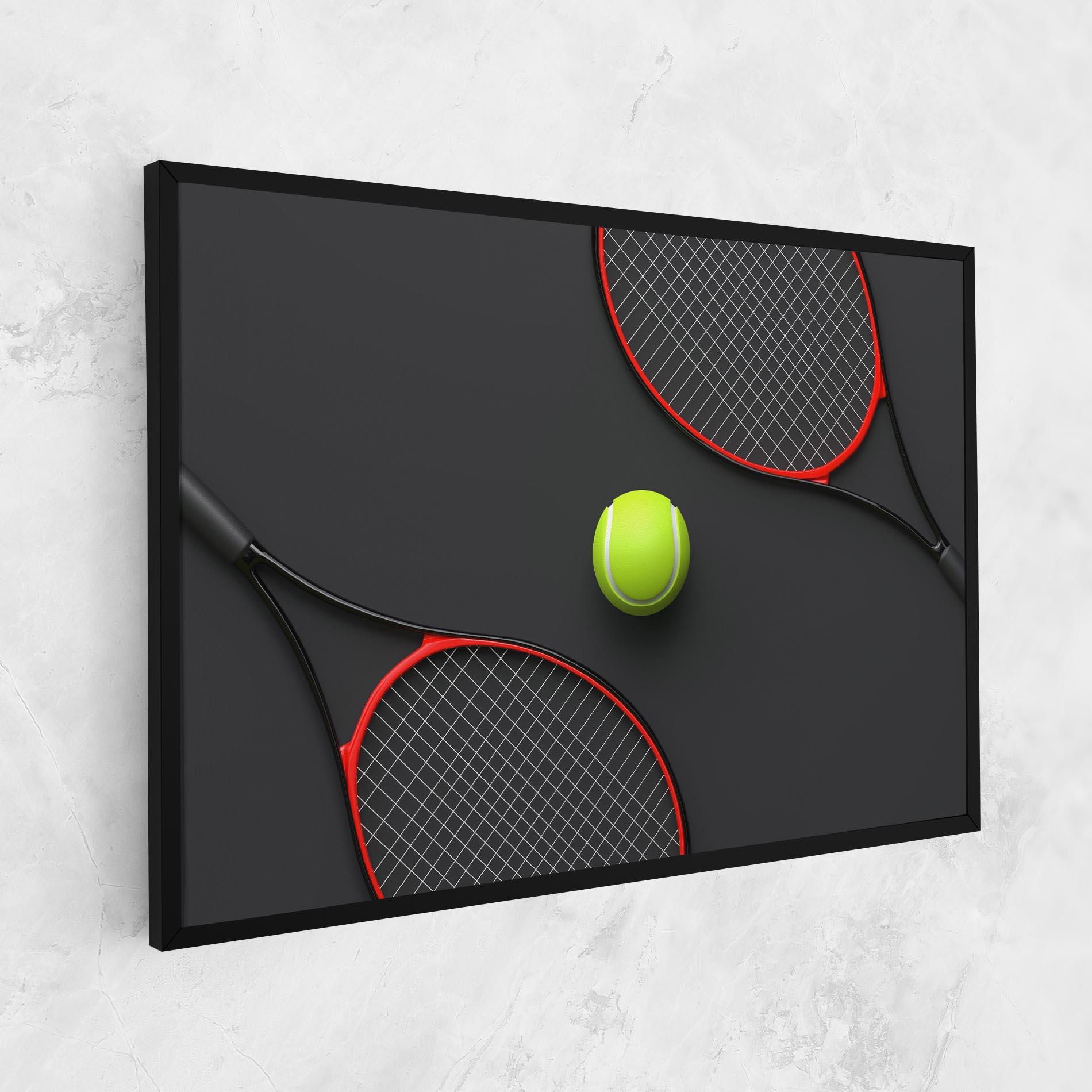 Картина на платно Red Tennis Rackets mockup 1
