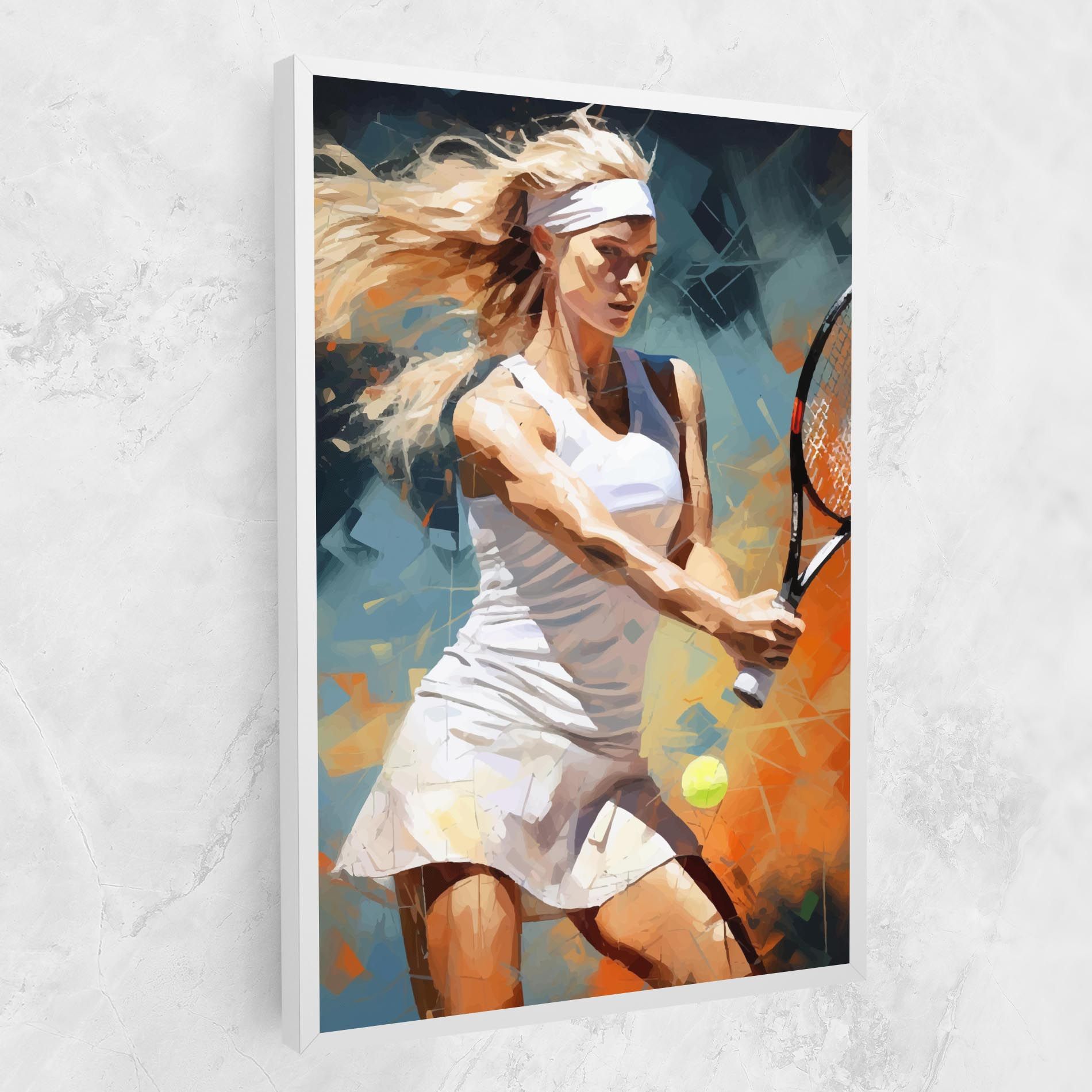 Blonde Tennis Girl mockup 1