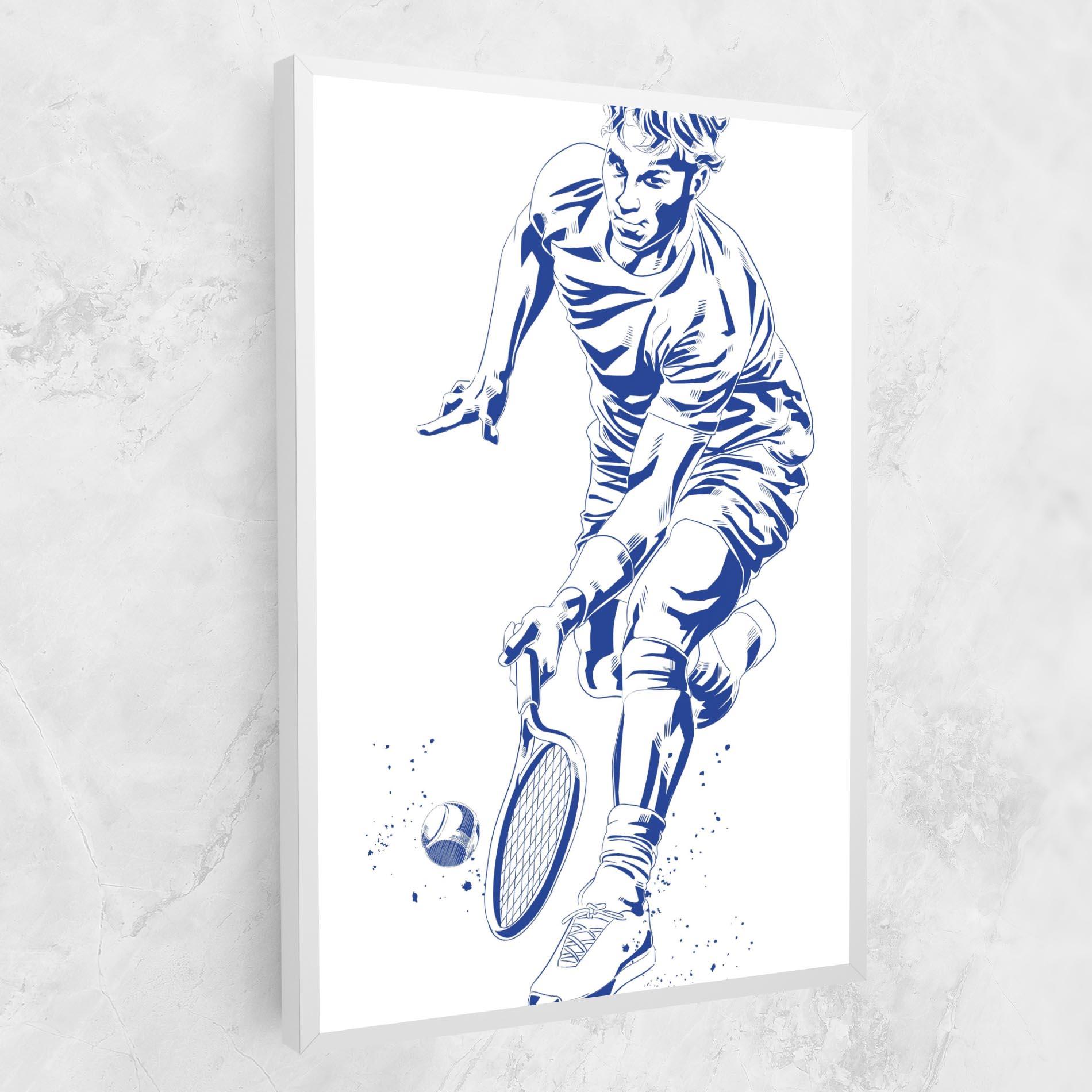 Картина на платно Blue Tennis mockup 1