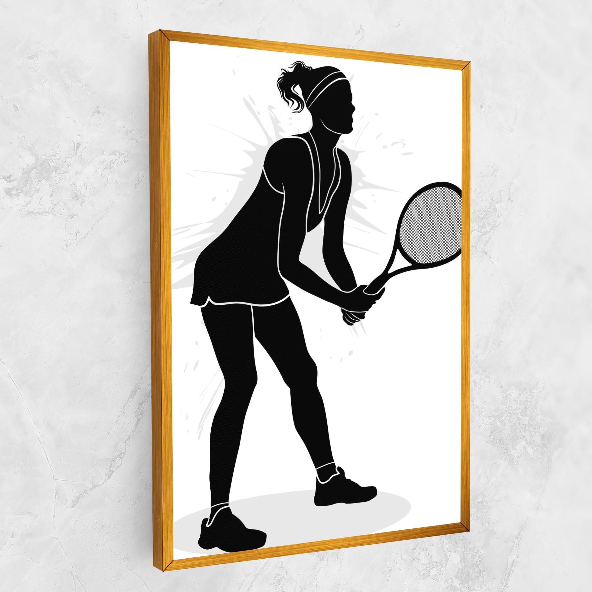 Картина на платно Female Tennis Player mockup 1