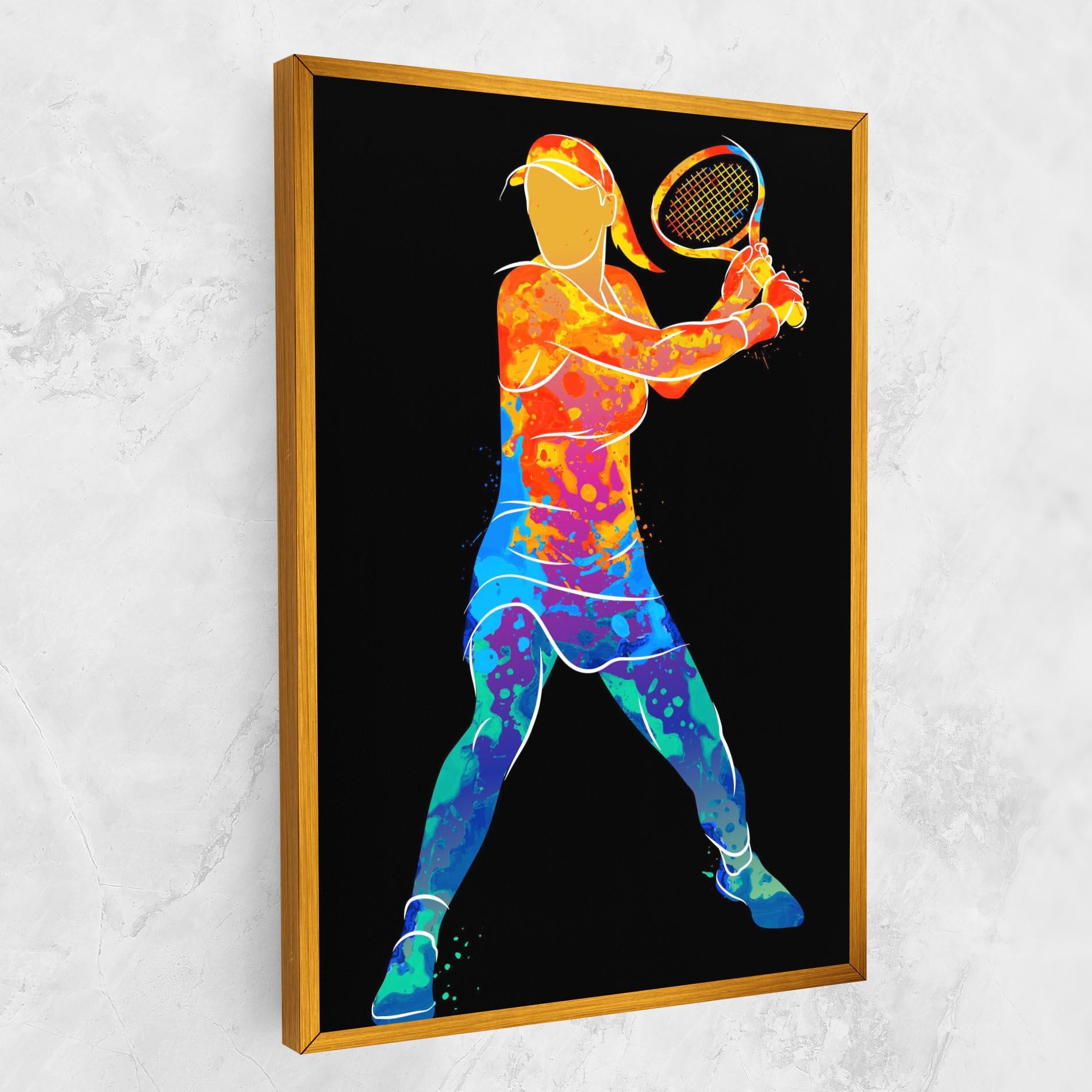 Картина на платно Green Orange Tennis mockup 1