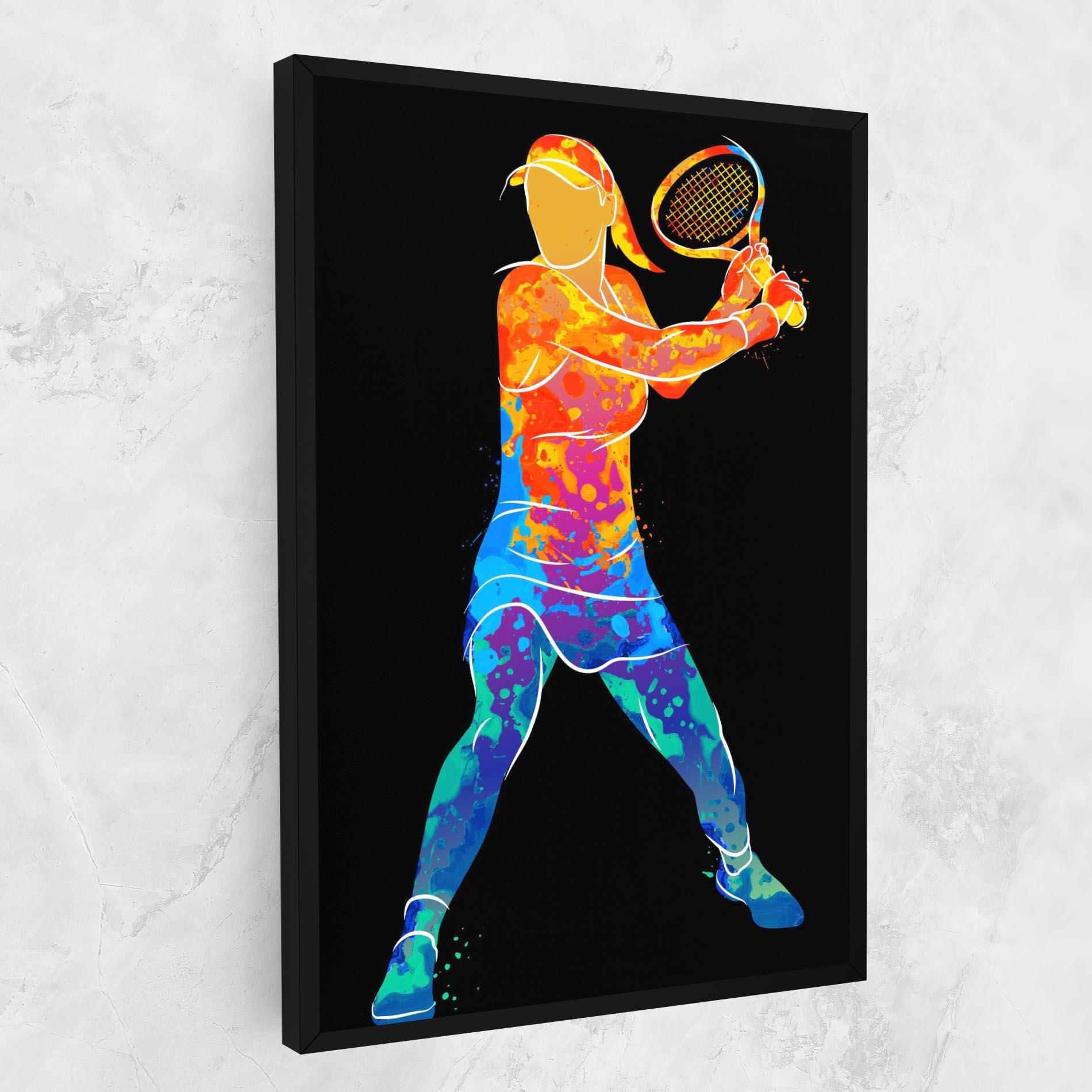 Картина на платно Green Orange Tennis mockup 1