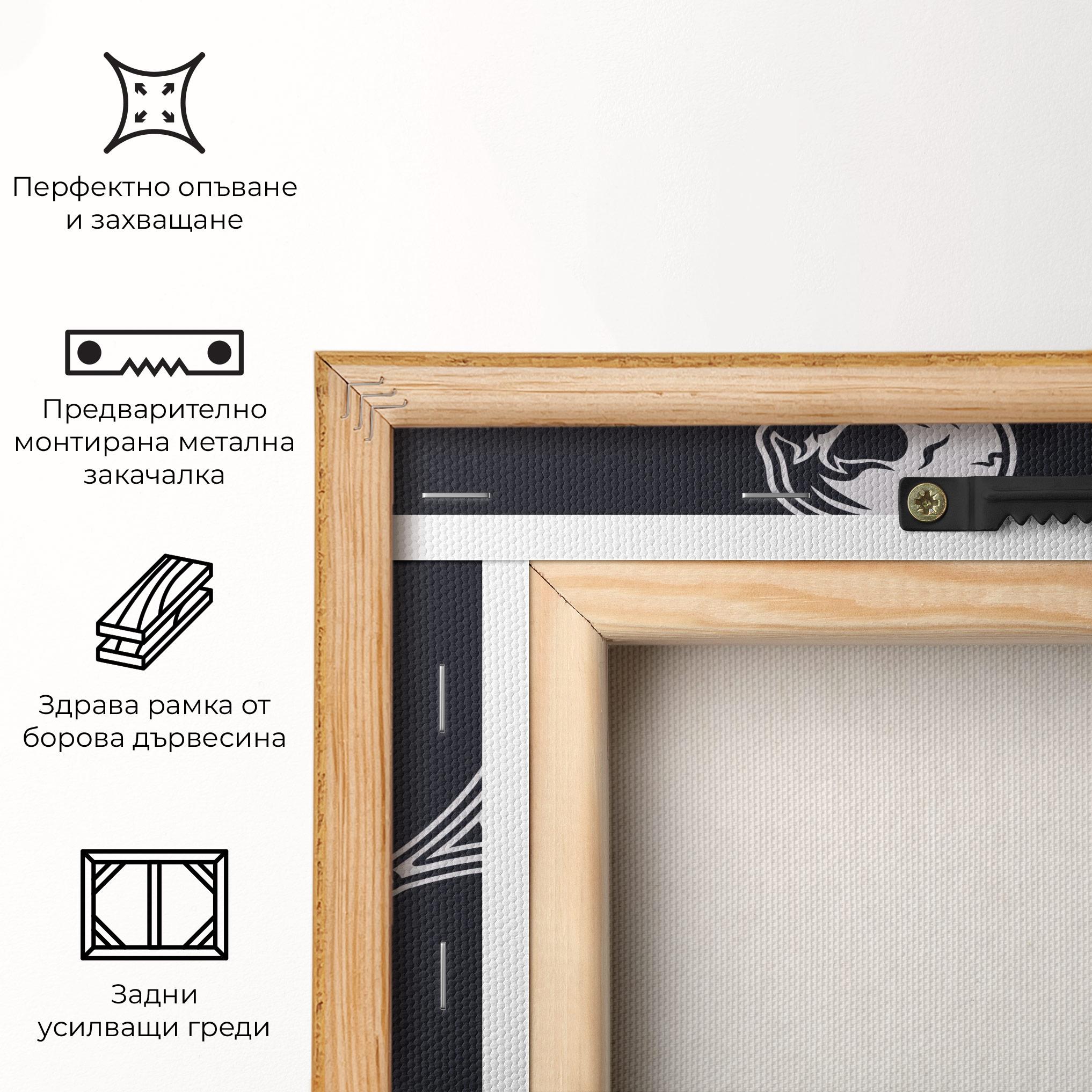 Картина на платно Skull Tennis mockup 5