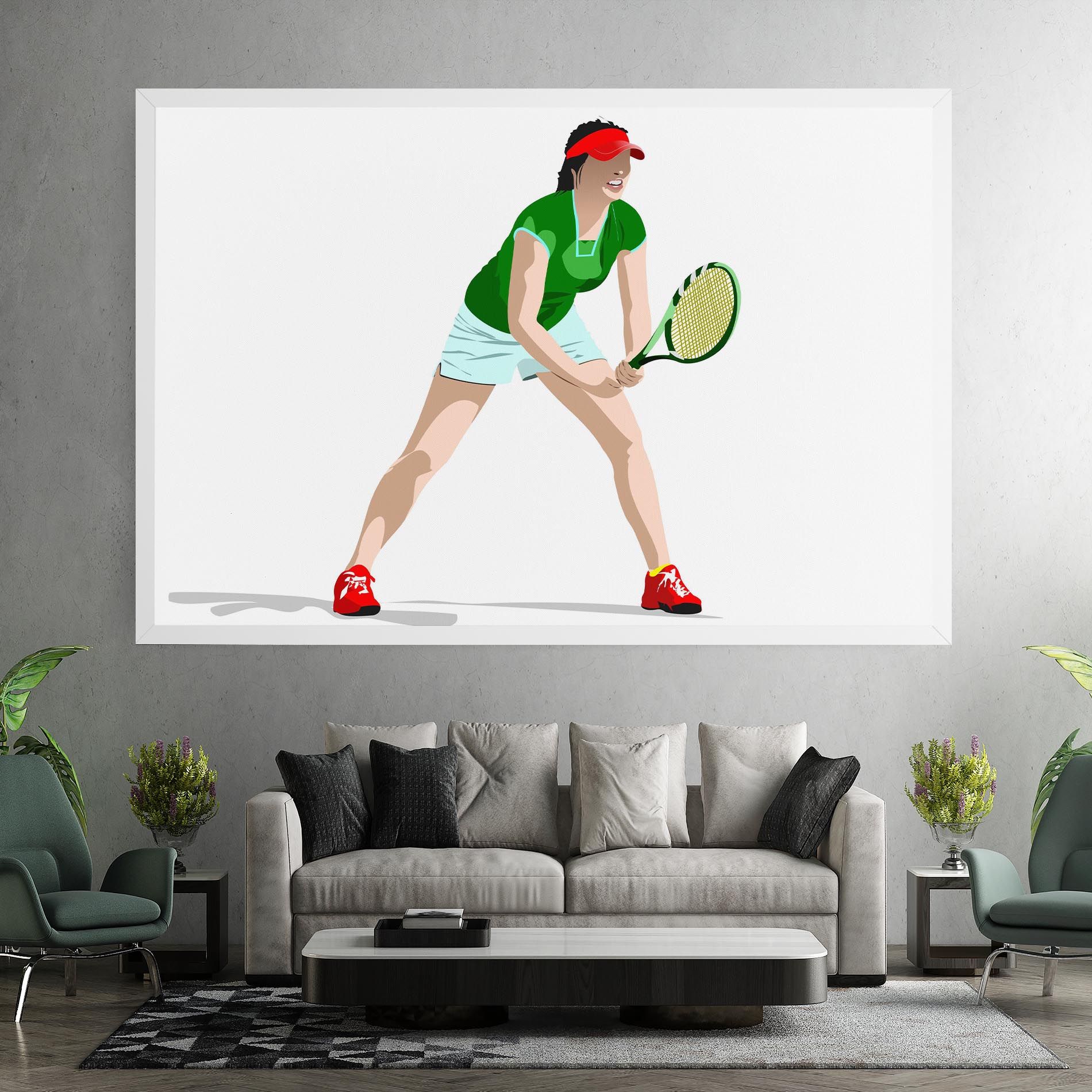 Green Tennis Racket mockup 7
