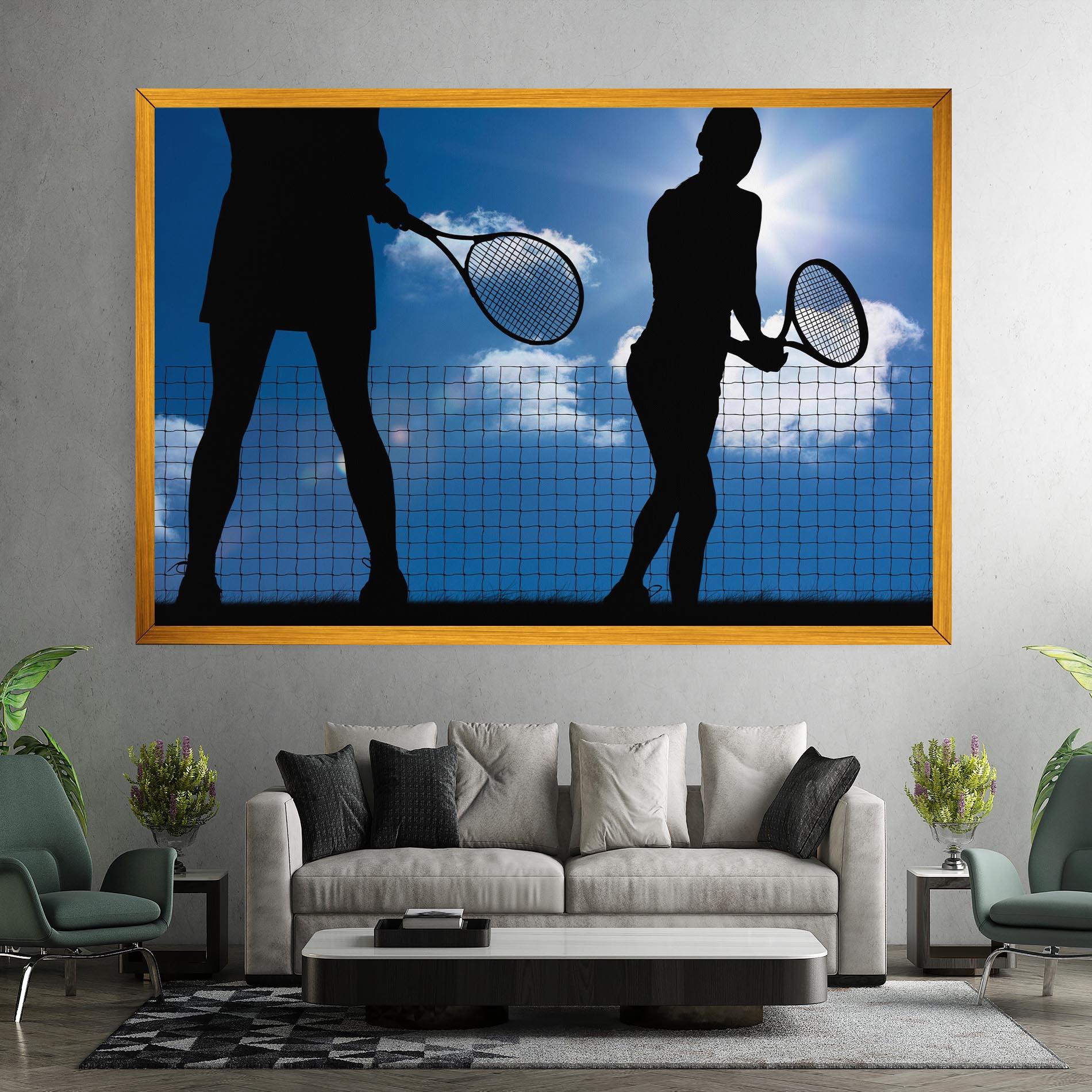 Картина на платно Blue Sky Tennis mockup 7