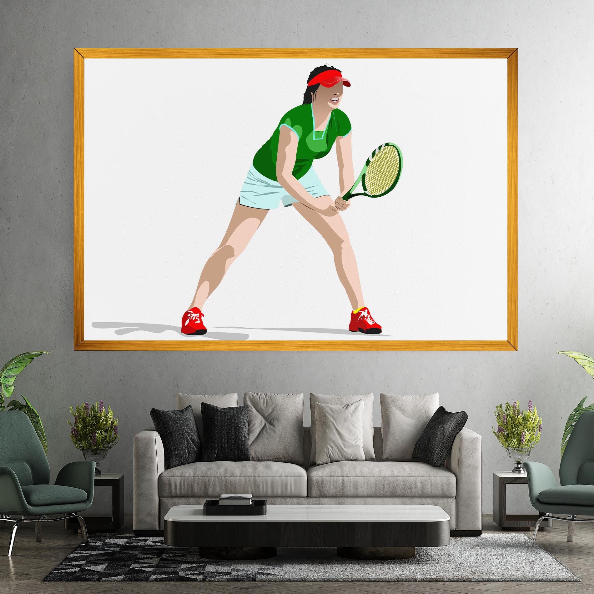 Green Tennis Racket mockup 7