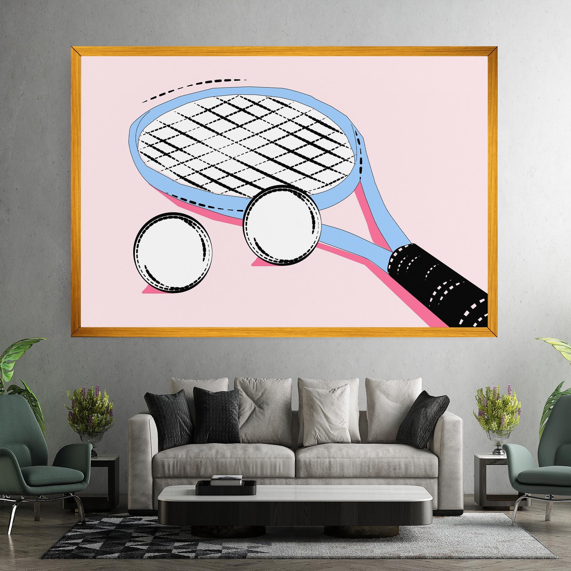 Картина на платно Pink Tennis mockup 7