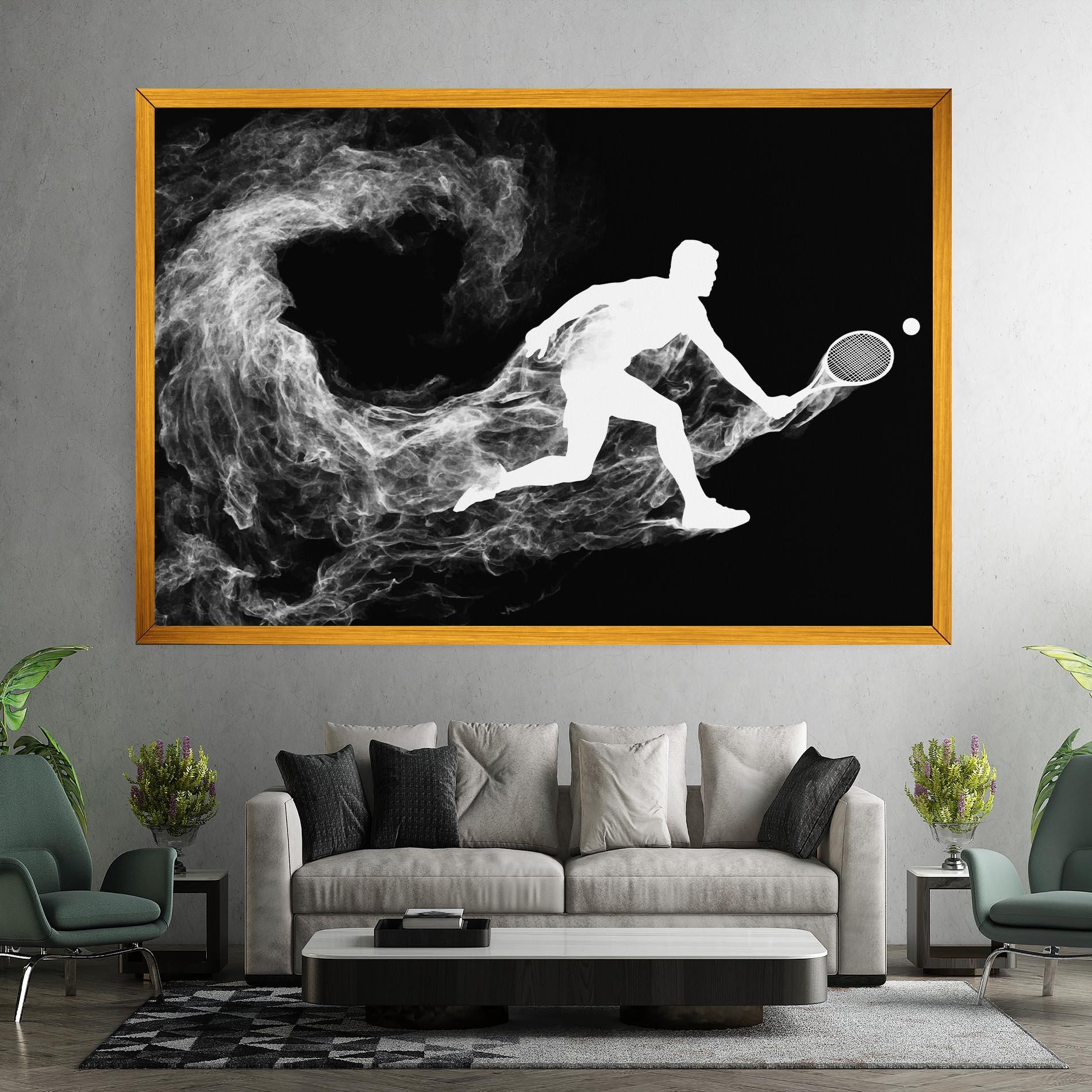 Картина на платно Tennis White Smoke mockup 7