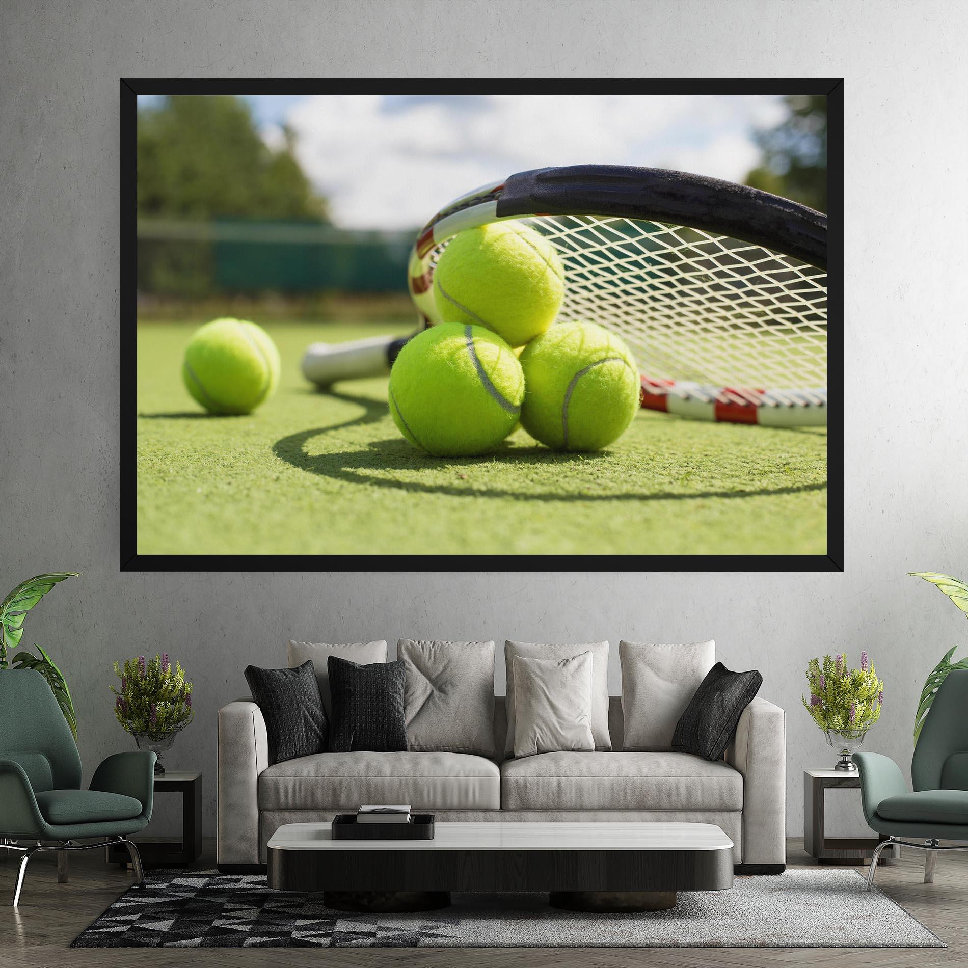 Картина на платно Grass Tennis Balls mockup 7