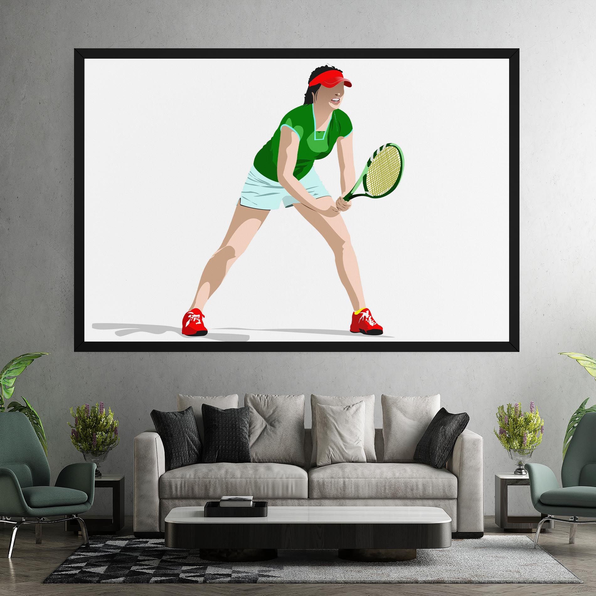 Green Tennis Racket mockup 7