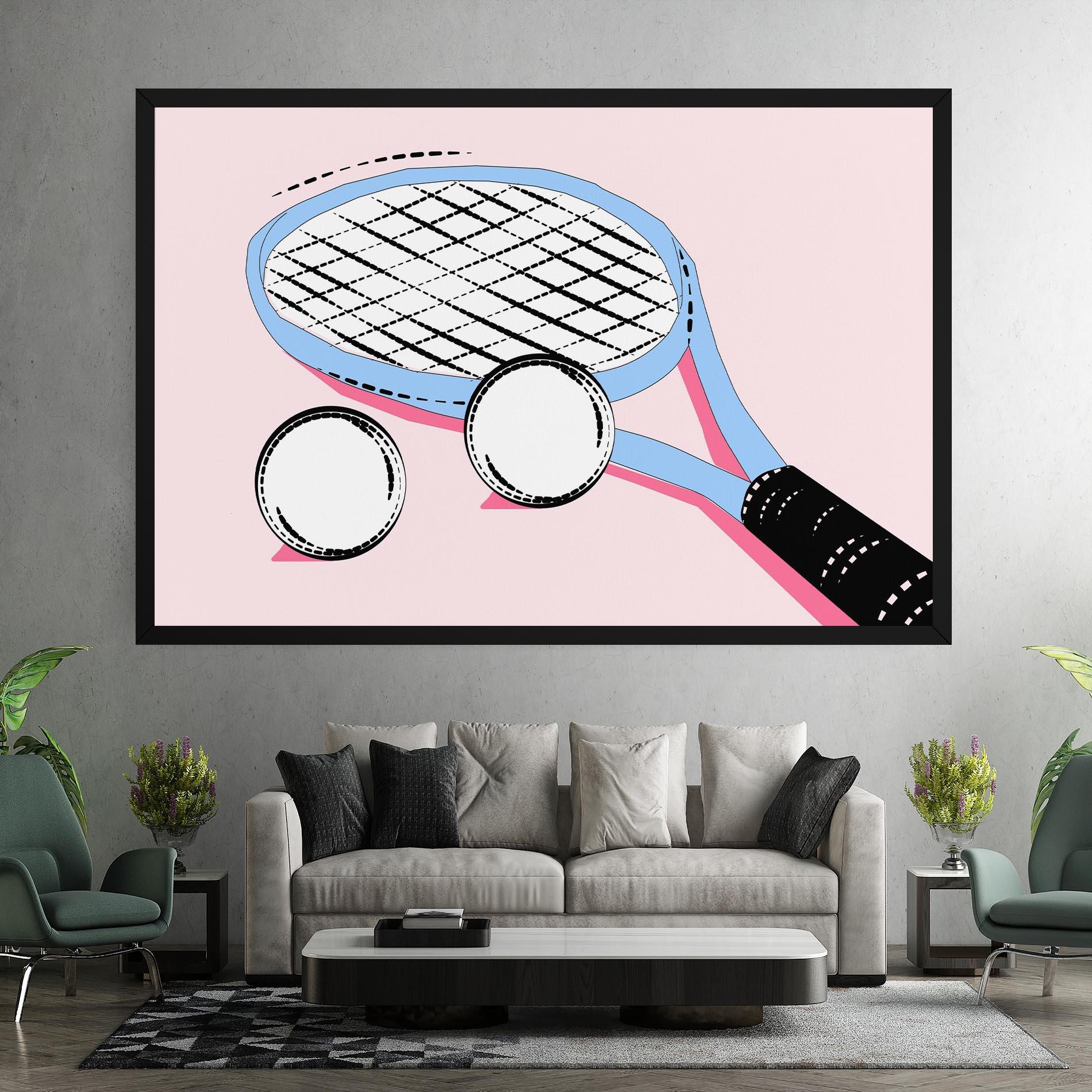 Картина на платно Pink Tennis mockup 7